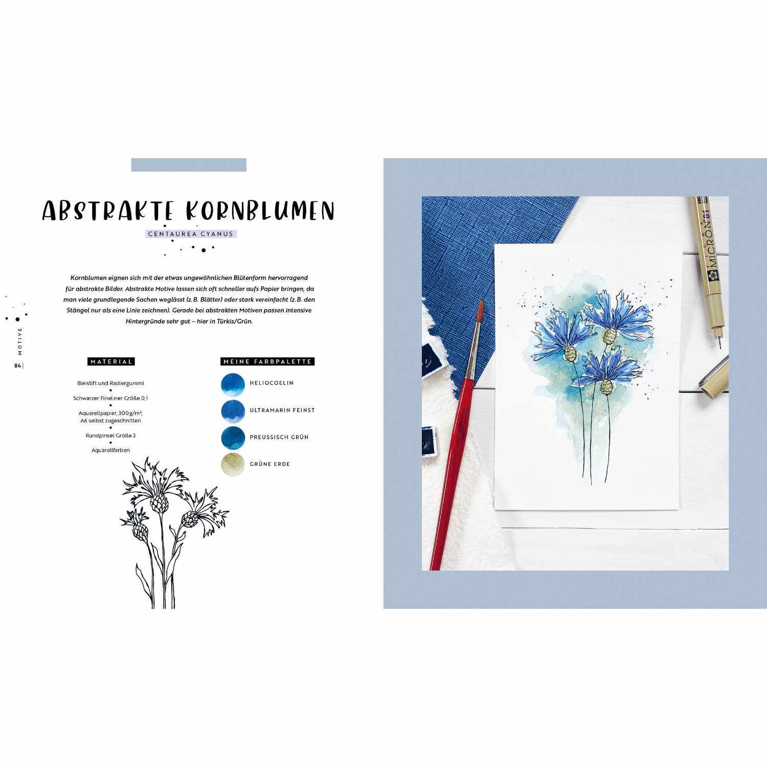 Watercolor - Florale Motive aus Wiese, Wald & Garten Watercolor - Florale Motive aus Wiese, Wald & Garten
