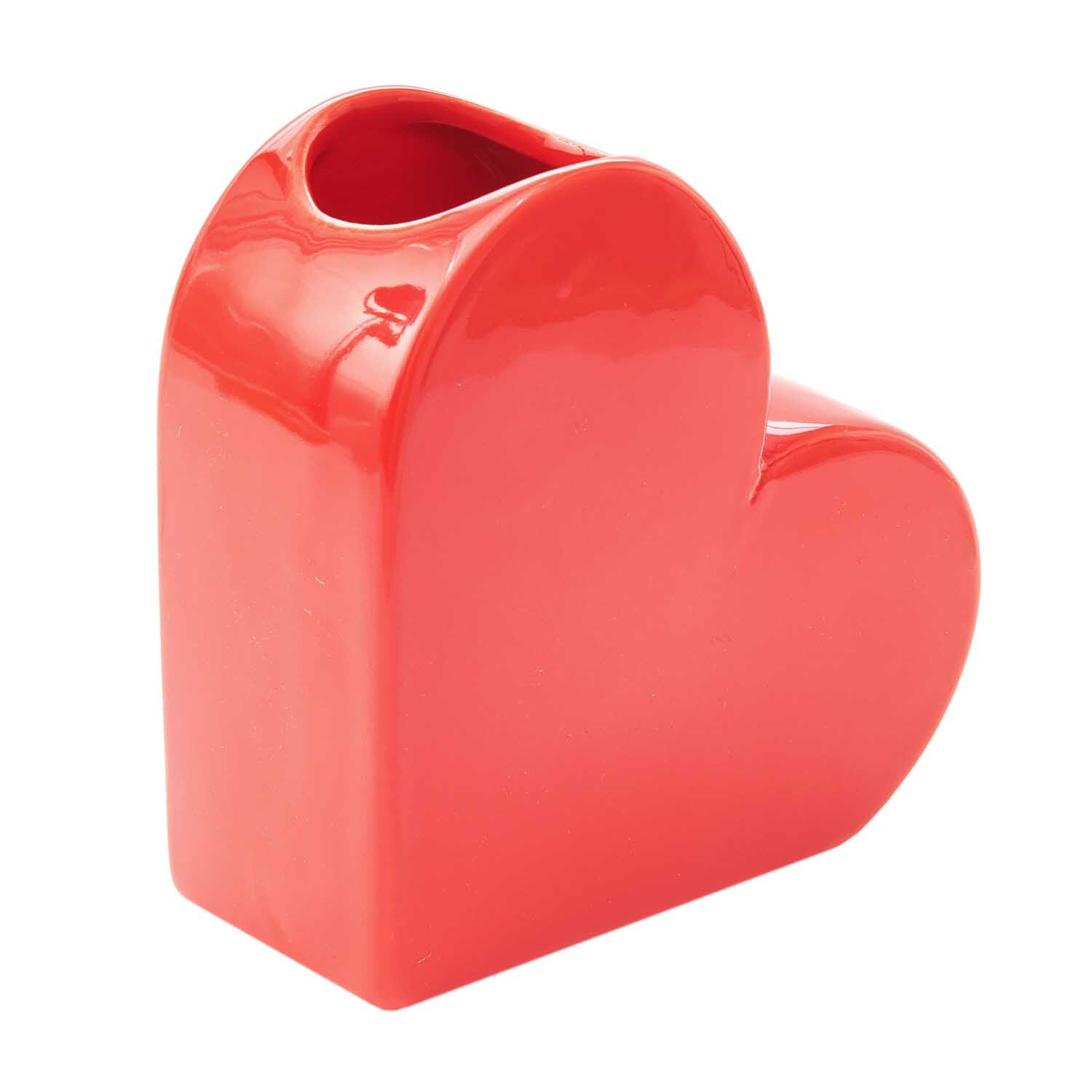 Keramik Vase Herz klein 12x5,5x12cm Keramik Vase Herz klein 12x5,5x12cm