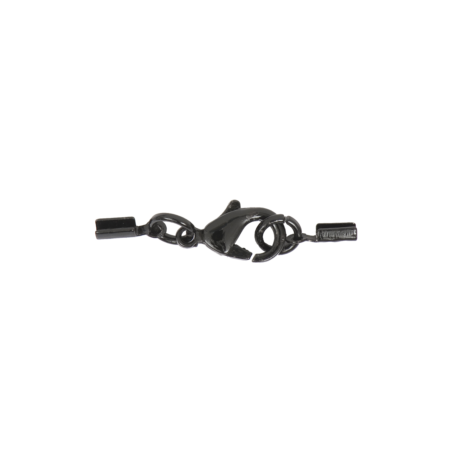 Lederbandverschluss schwarz 1,5mm