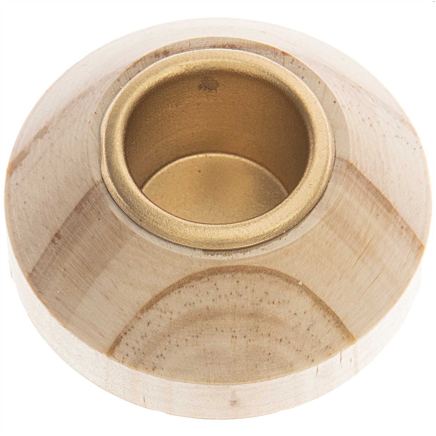 Kerzenhalter aus Holz natur 3,2cm Kerzenhalter aus Holz natur 3,2cm