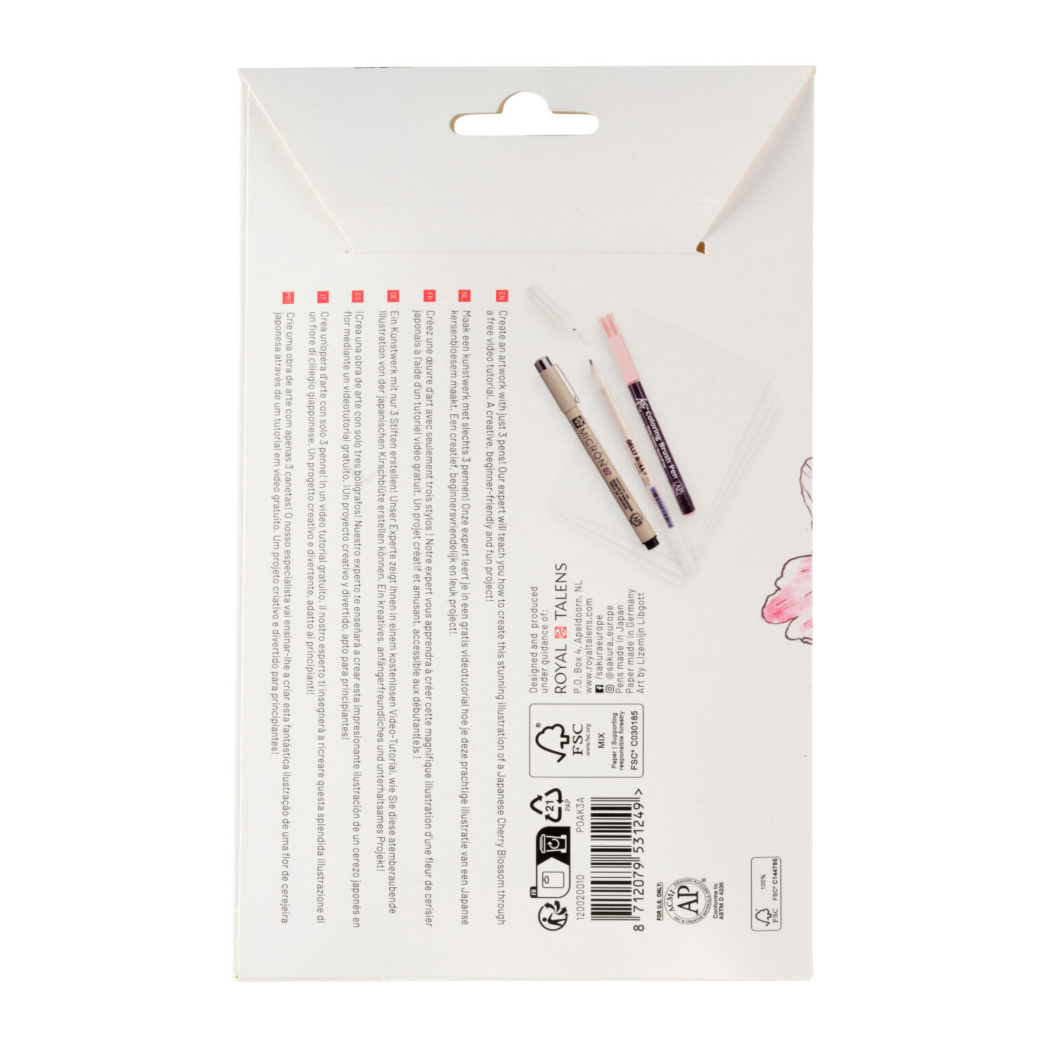 Kreativ-Set Kirschblüte von Royal Talens
