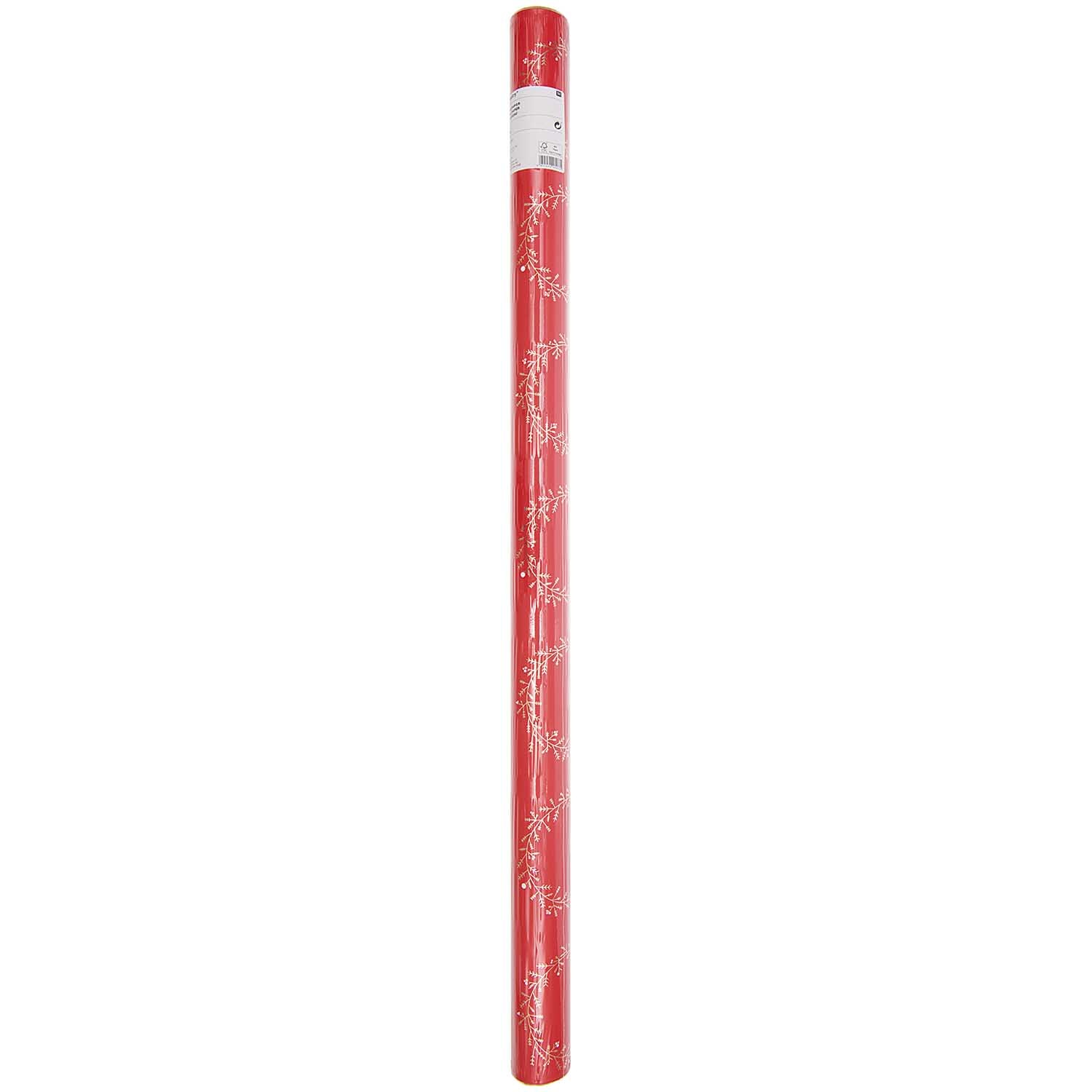 Paper Poetry Geschenkpapier Kränze rot 70cm 2m 80g/m² von Rico Design