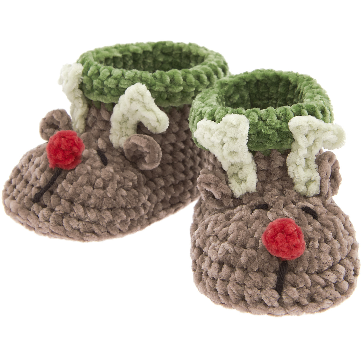Häkelanleitung Baby Booties Rentier von Rico Design