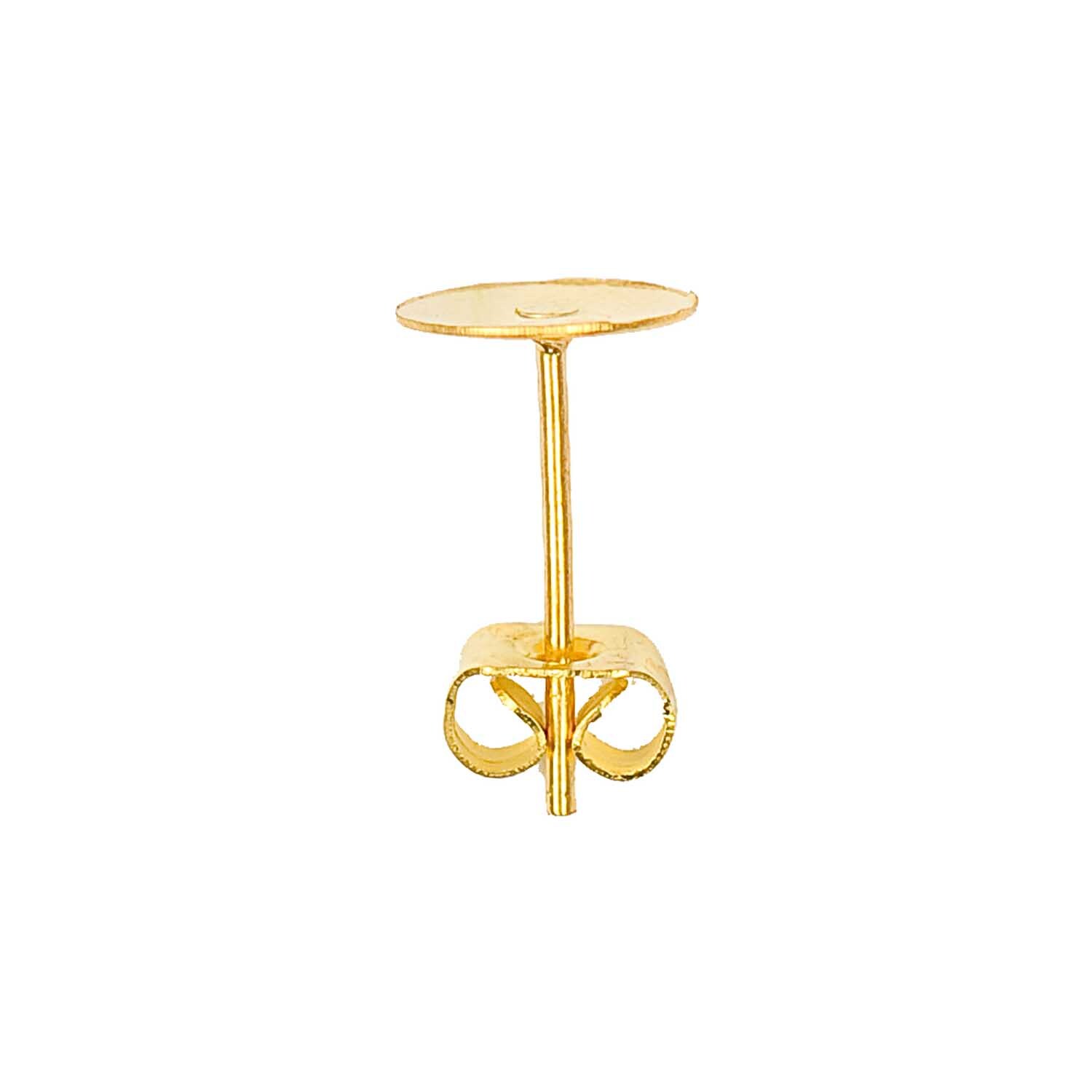 Klebestecker gold 13x8mm 2 Stück