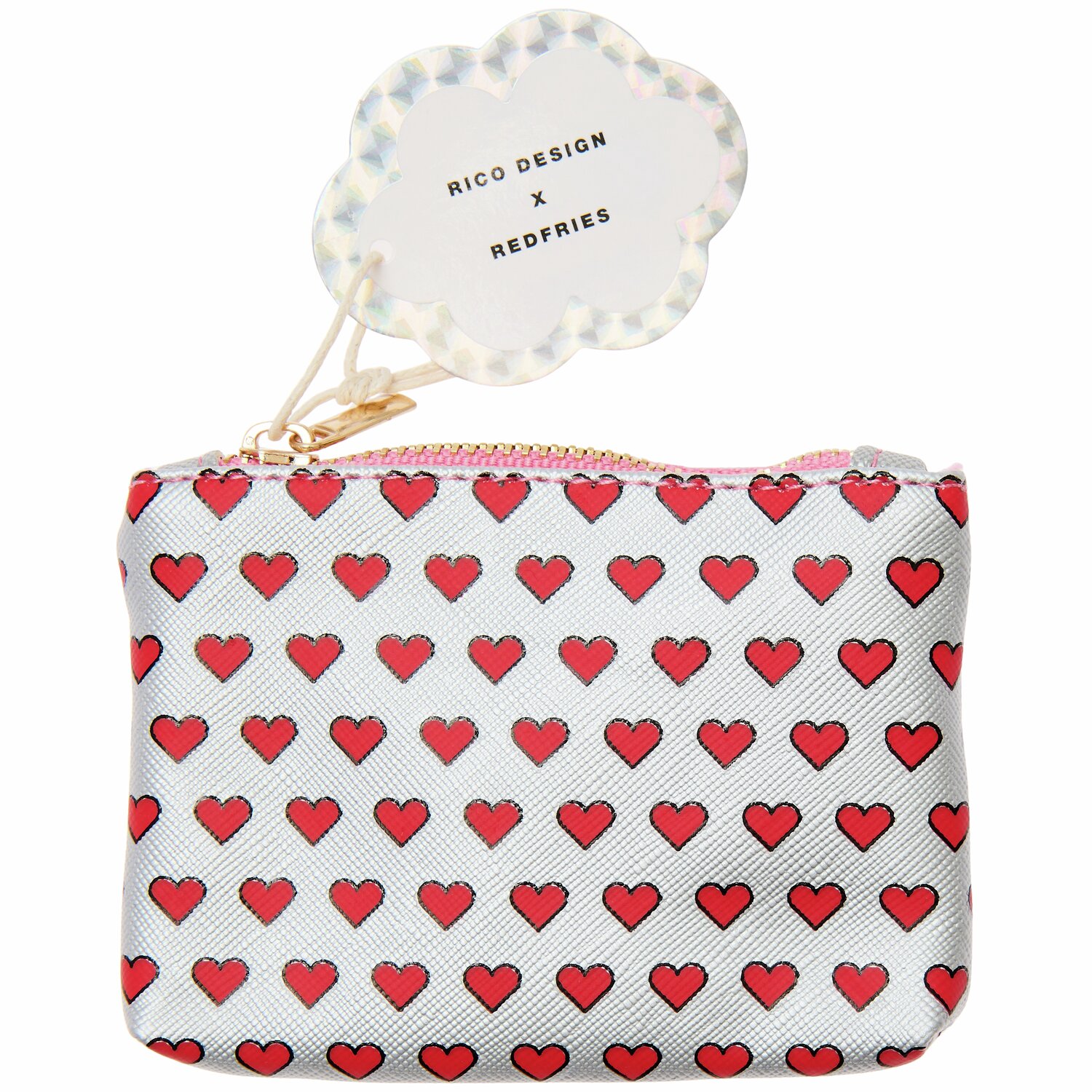 Rico Design x Redfries Etui XS Eye Candy 10,5x7,5cm Farbe Herzen von Rico Design