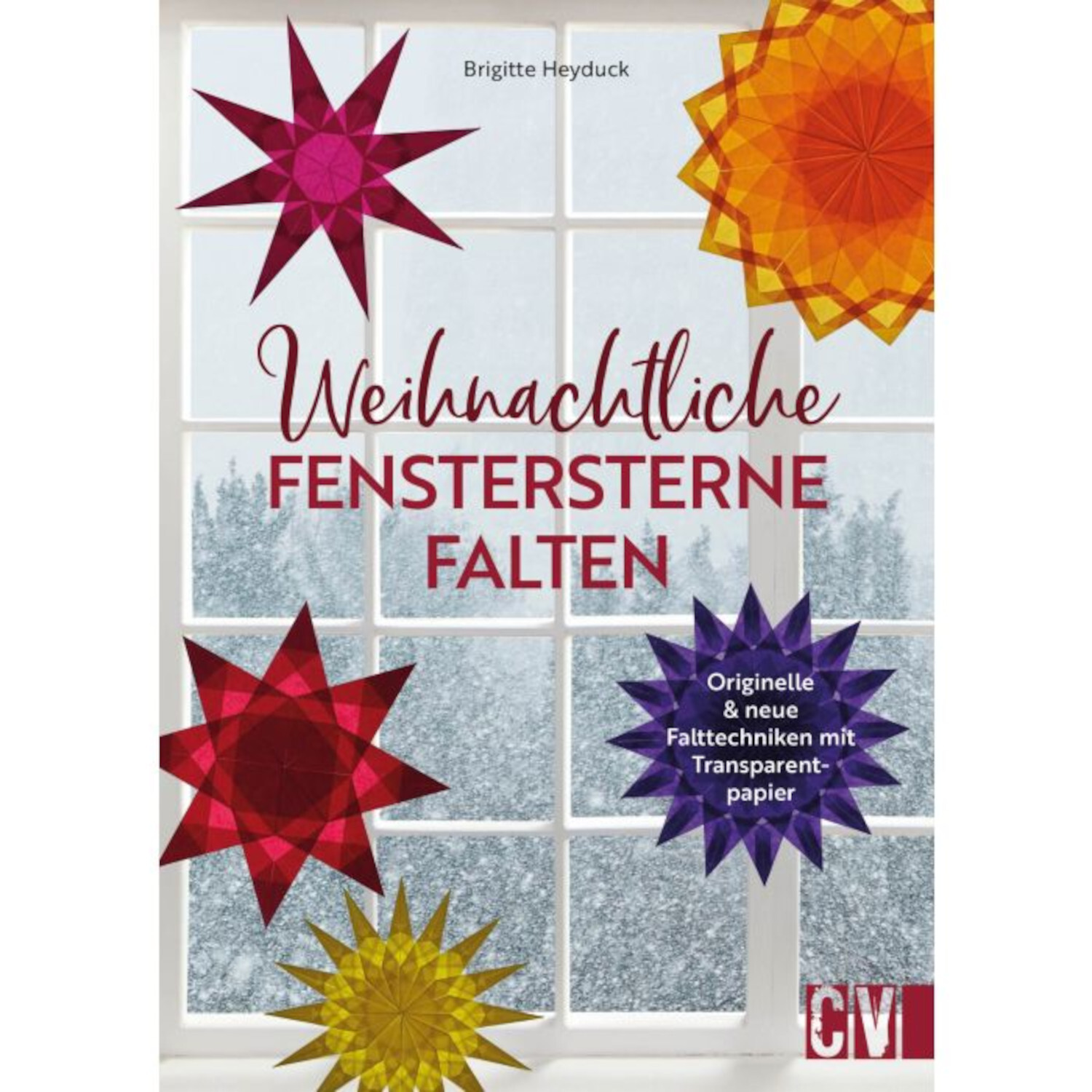 Weihnachtliche Fenstersterne falten