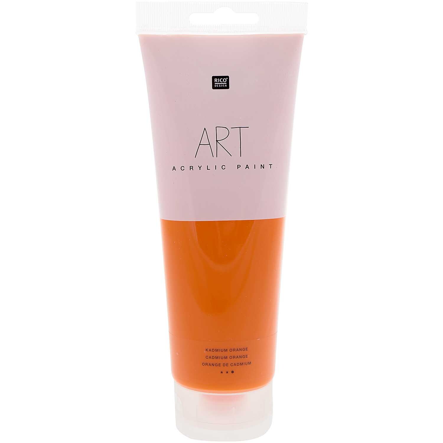 Rico Design ART Künstler Acrylfarbe 250ml Kadmium-Orange