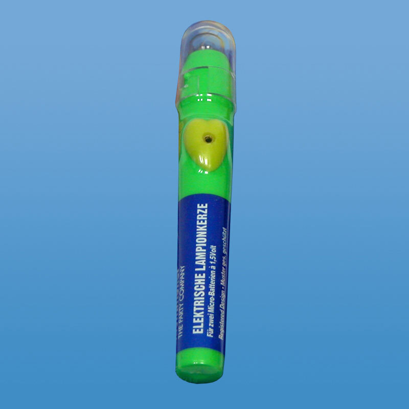 Lampionkerze elektrisch grün 12cm von Amscan Europe 