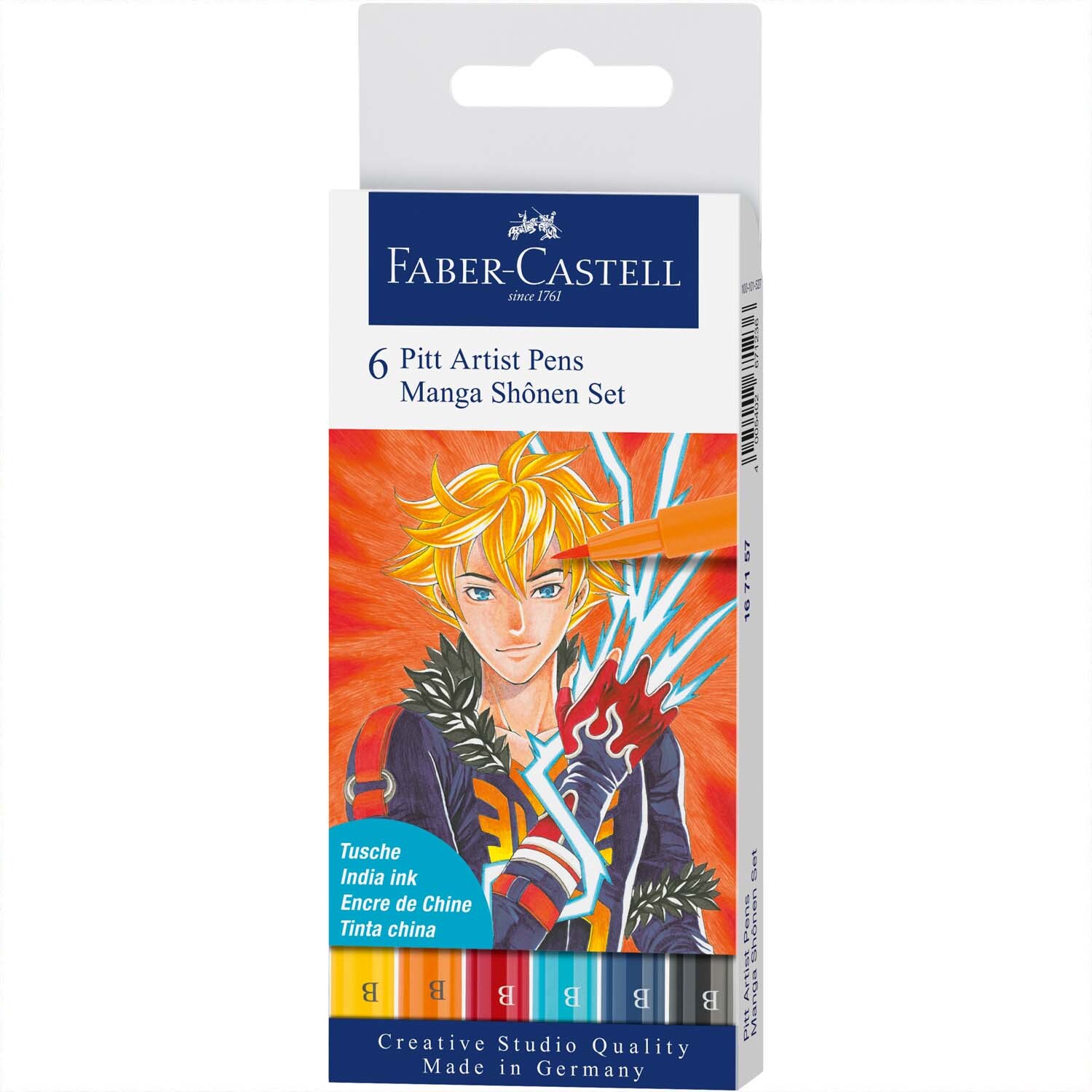 Pitt Artist Pen Manga Shônen Tuschestift-Set