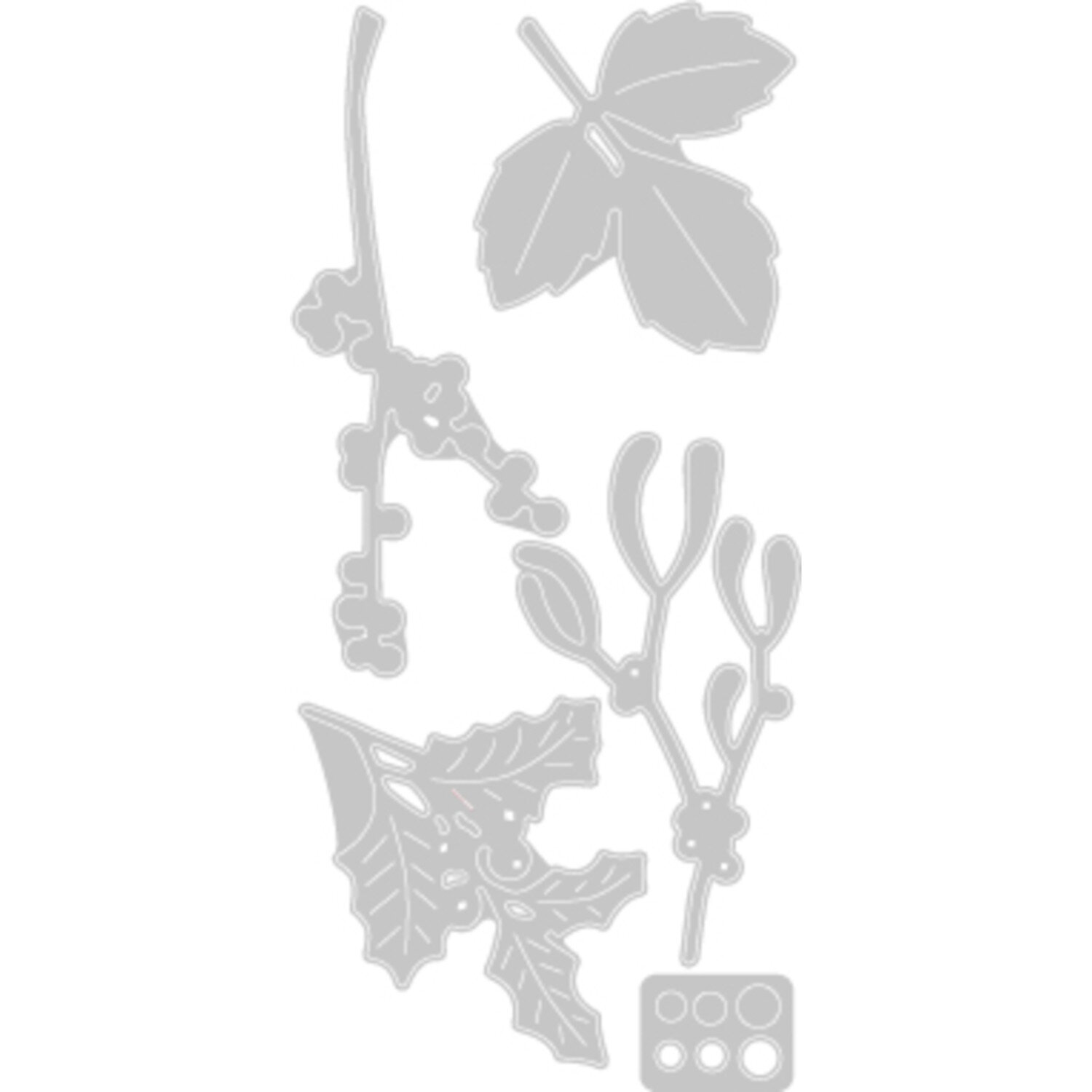 Thinlits Die 5PK Winter Leaves by Sophie Guilar von idee. Creativmarkt