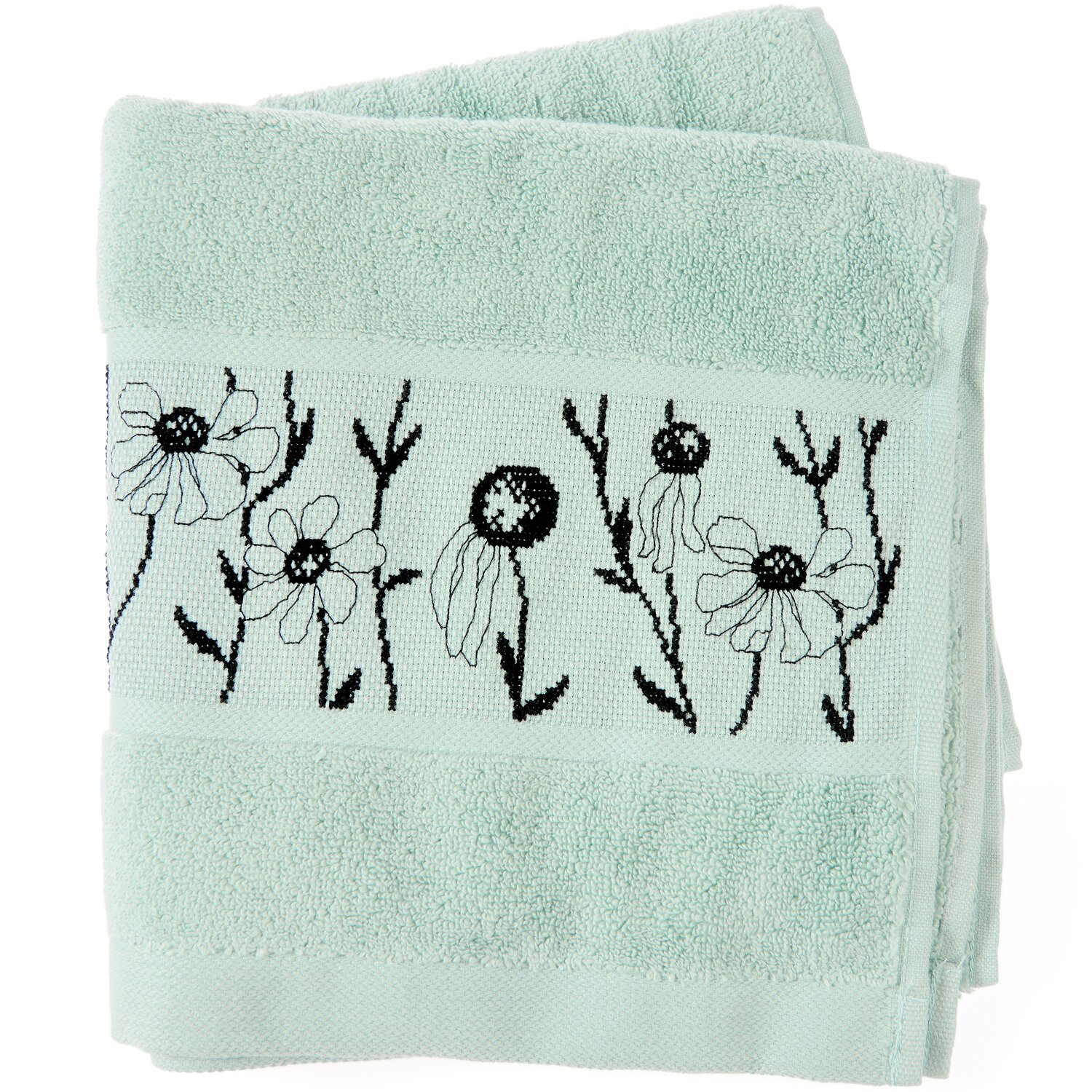 Stickset Handtuch Mint Modell 80853 aus Stickbuch 186