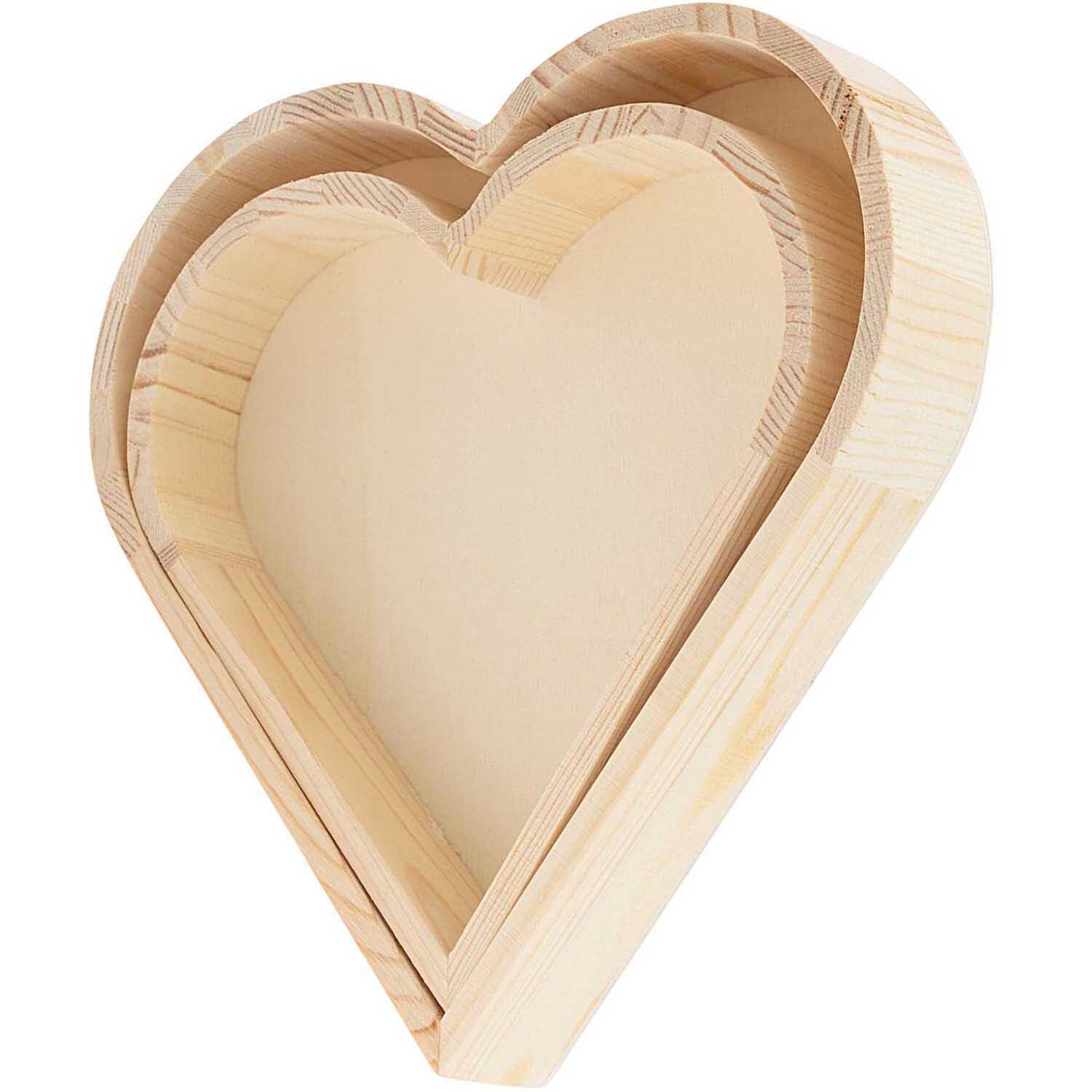 Holz-Dekotabletts Herz