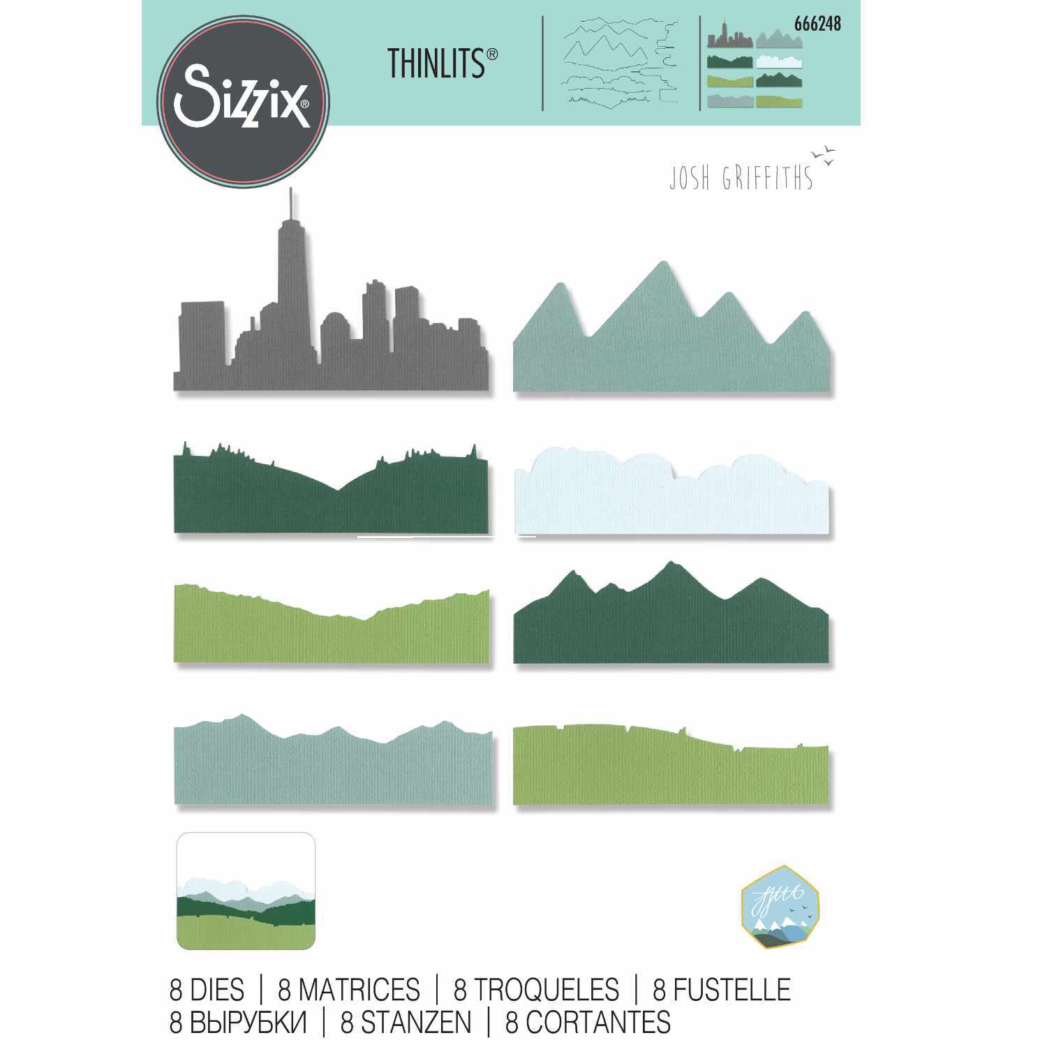 Thinlits Die Set Skyline Silhouettes by Josh