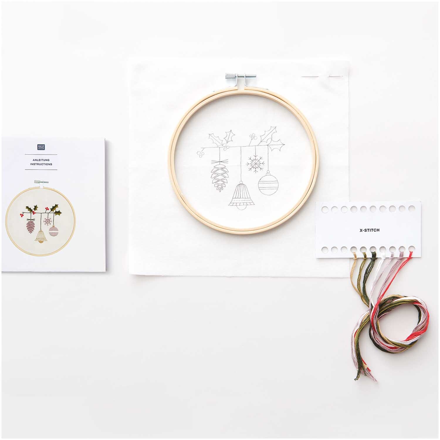Stickpackung Grafische Glocke Bild Ø 15cm Stickpackung Grafische Glocke Bild Ø 15cm