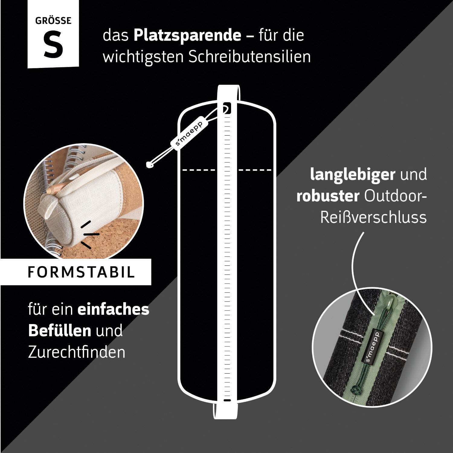Schlampermäppchen s'maepp S Farbe Mint von Baier & Schneider 