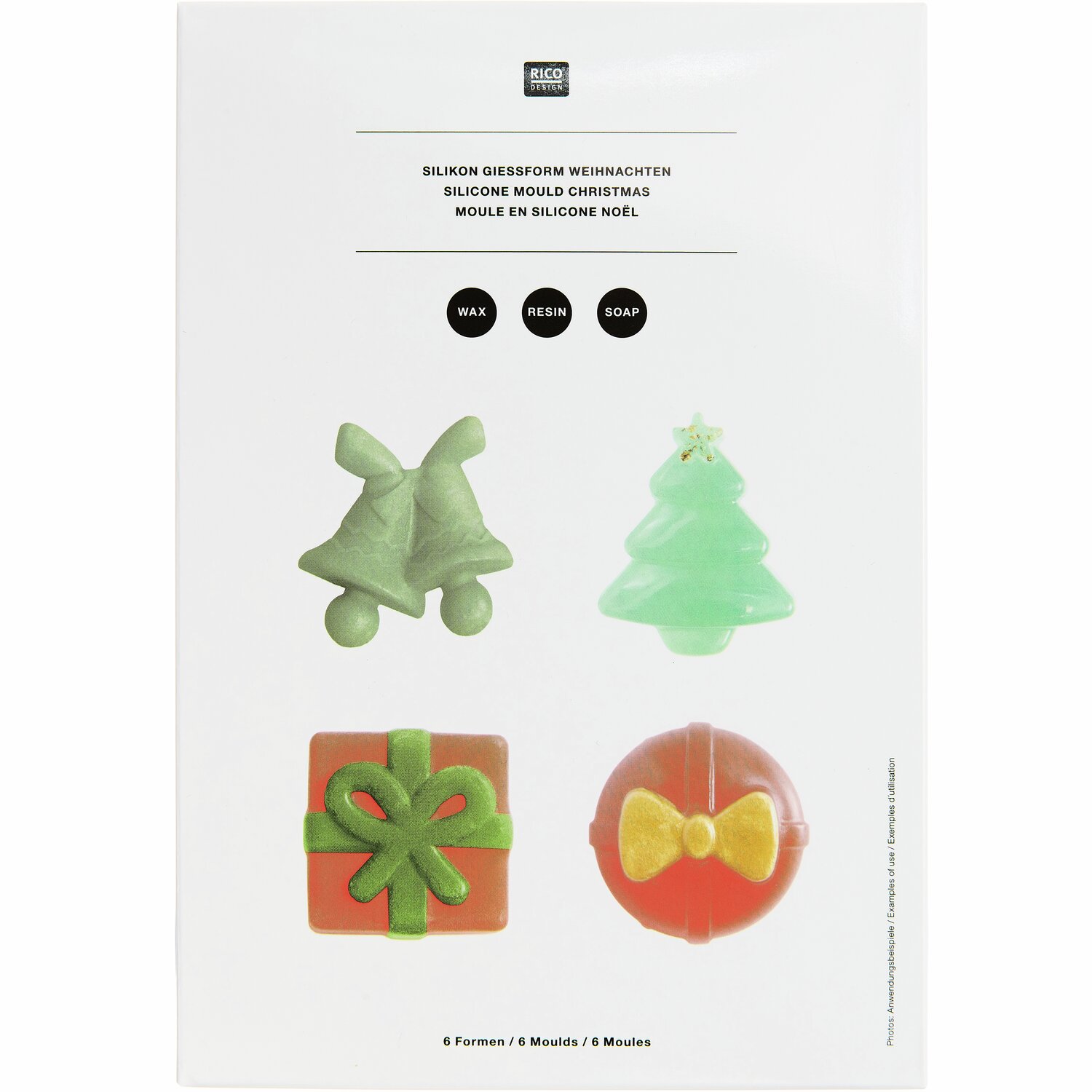 Silikon Gießform Weihnachtsformen von Rico Design