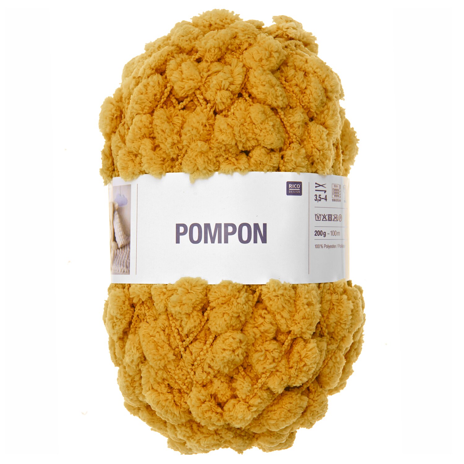 Pompon 200g 100m Farbe Senf von Rico Design