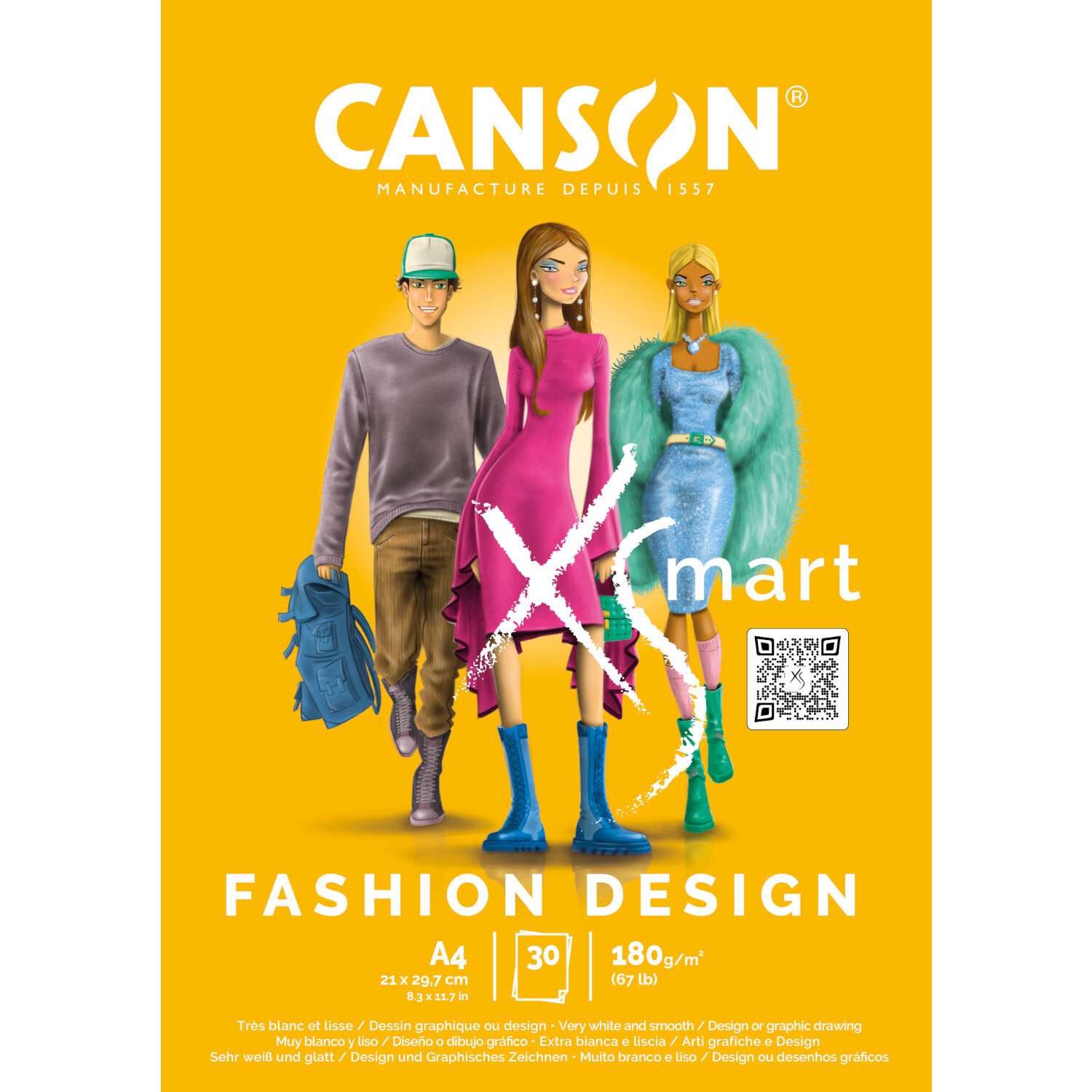 CANXSMART Fashion Design Block 30 Blatt