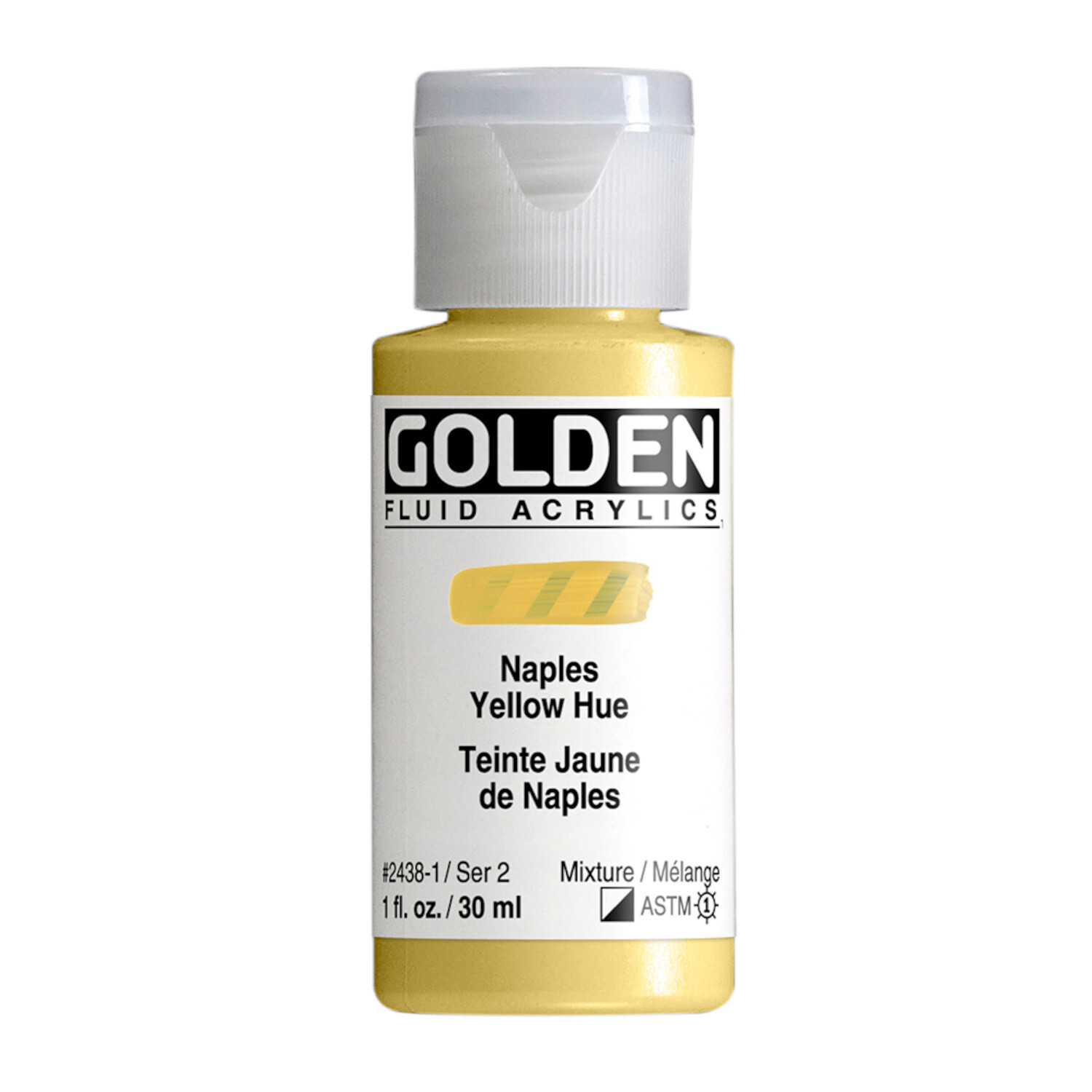 Golden Acrylics Golden Fluid Acrylfarbe Neapelgelb