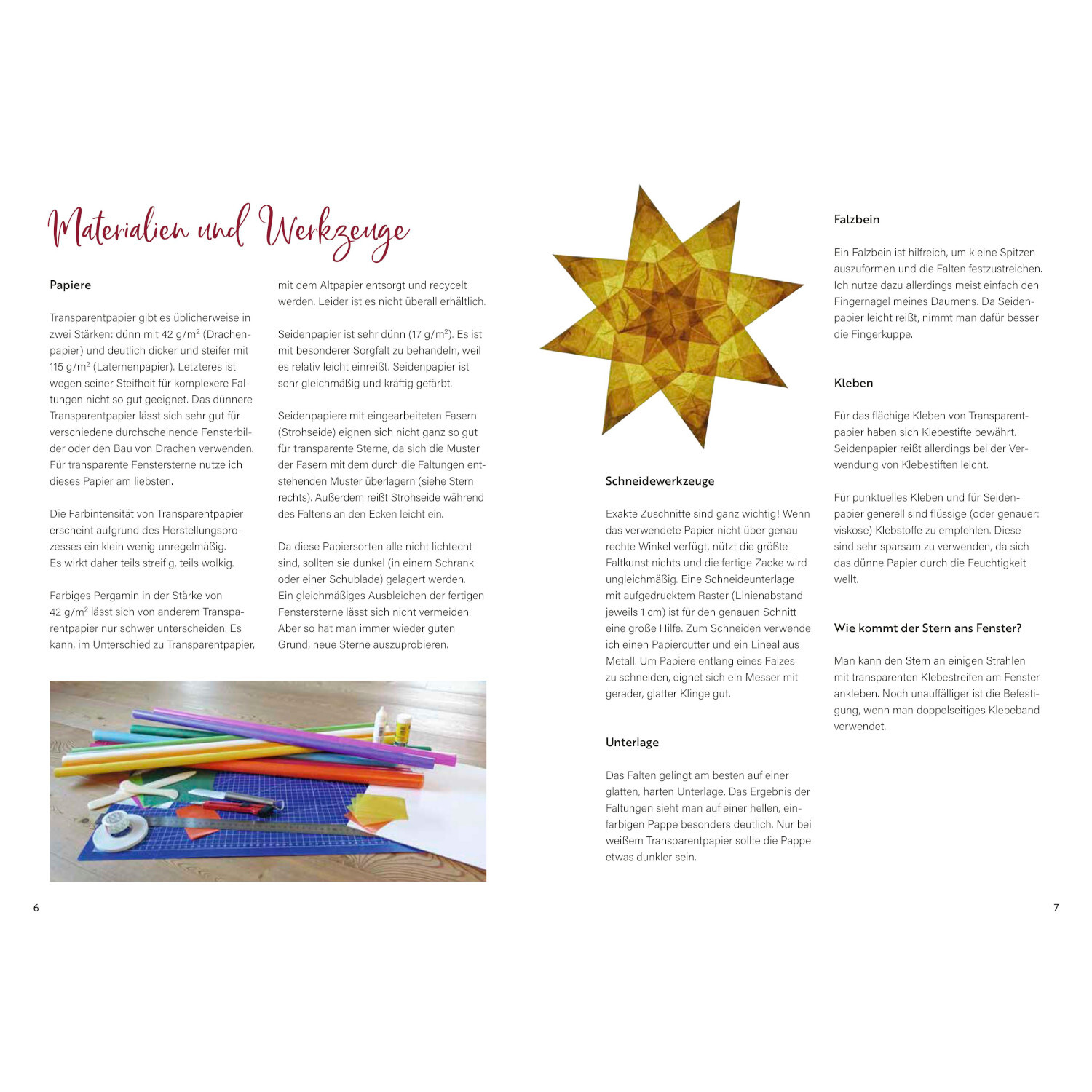 Weihnachtliche Fenstersterne falten von Christophorus Verlag in der Christan Verlag  Weihnachtliche Fenstersterne falten: Anleitung mit buntem Papier und Werkzeugen, Christophorus Verlag.