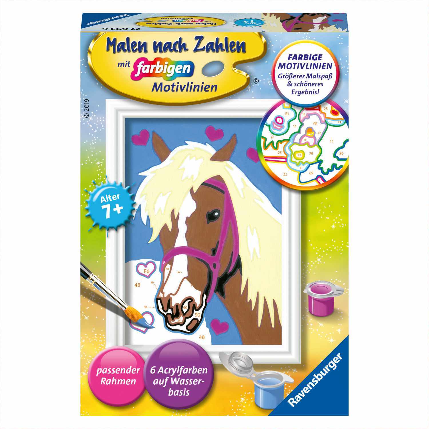 Malen nach Zahlen Liebes Pferd