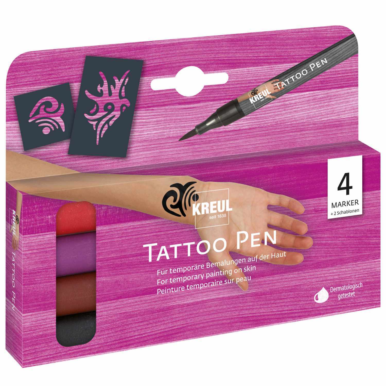 Tattoo Pen 4er-Set Tribals