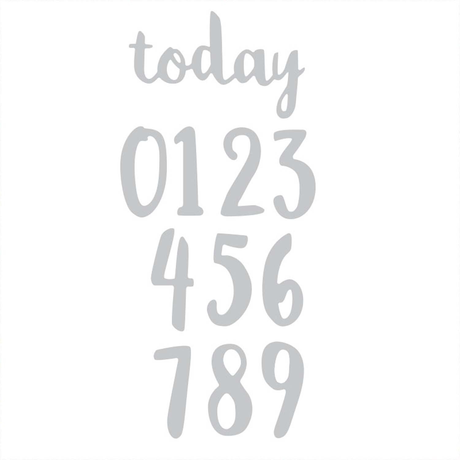 Thinlits Die Set Brush Numbers by Debi Potter von idee. Creativmarkt