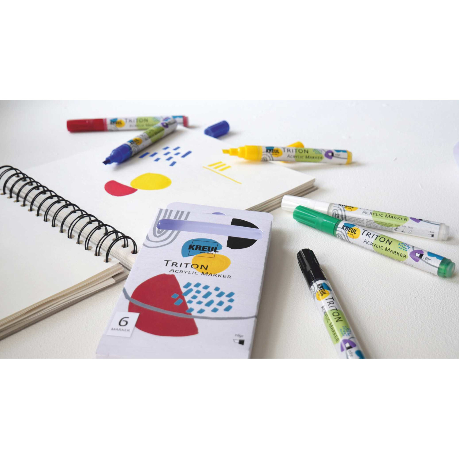 TRITON Acrylic Paint Marker 1-4mm 6-teilig von C.Kreul 