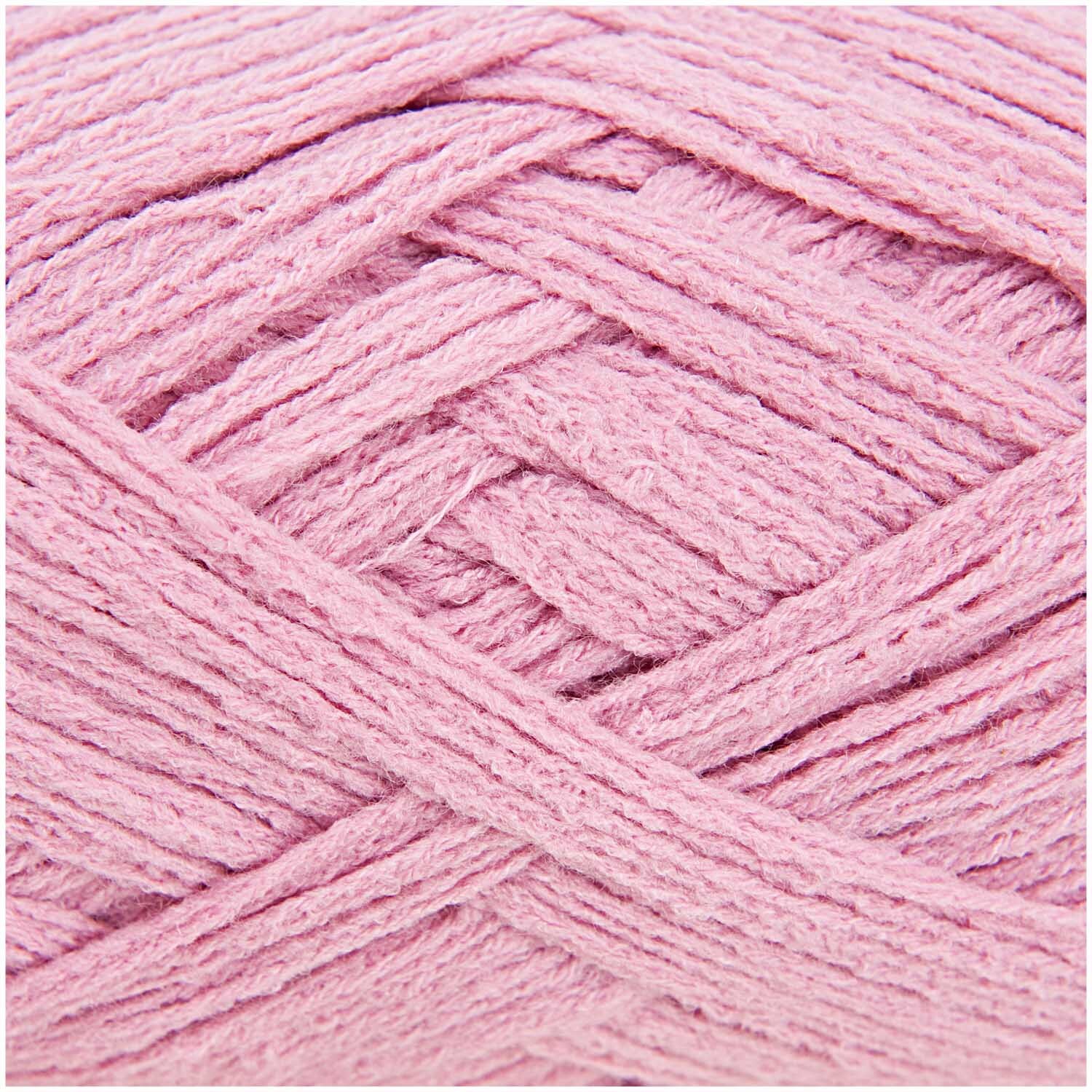 Creative Loopy von Rico Design in zartem Rosa, ideal für Strickprojekte. Garnknäuel mit 150g und 45m Länge.