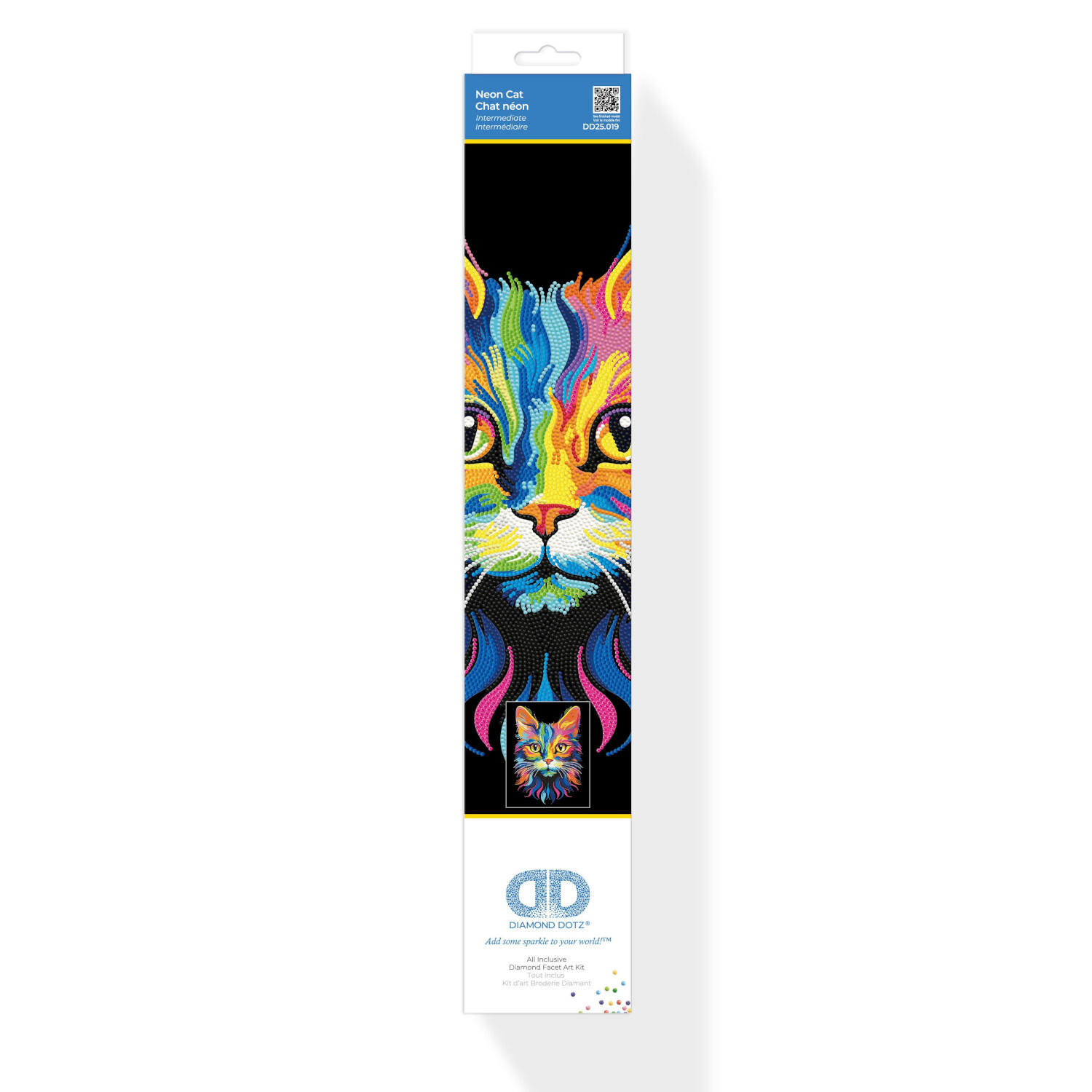 Diamond Painting Neon Katze 45,7x35,5cm von Carletto Deutschland