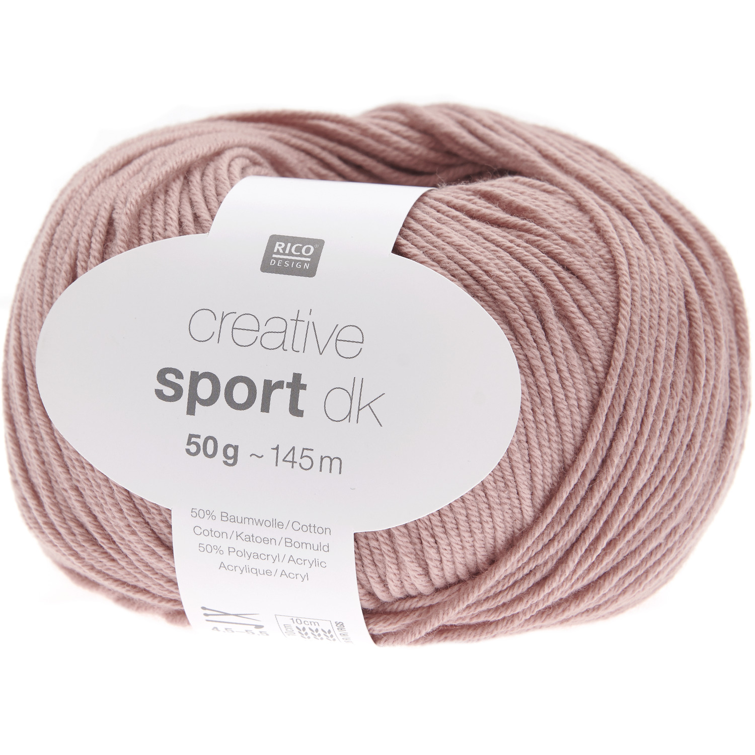 Creative Sport dk 50g 145m Farbe Lachs von Rico Design Creative Sport dk Wolle in Lachs von Rico Design, 50g Knäuel mit 145m Länge, ideal zum Stricken.
