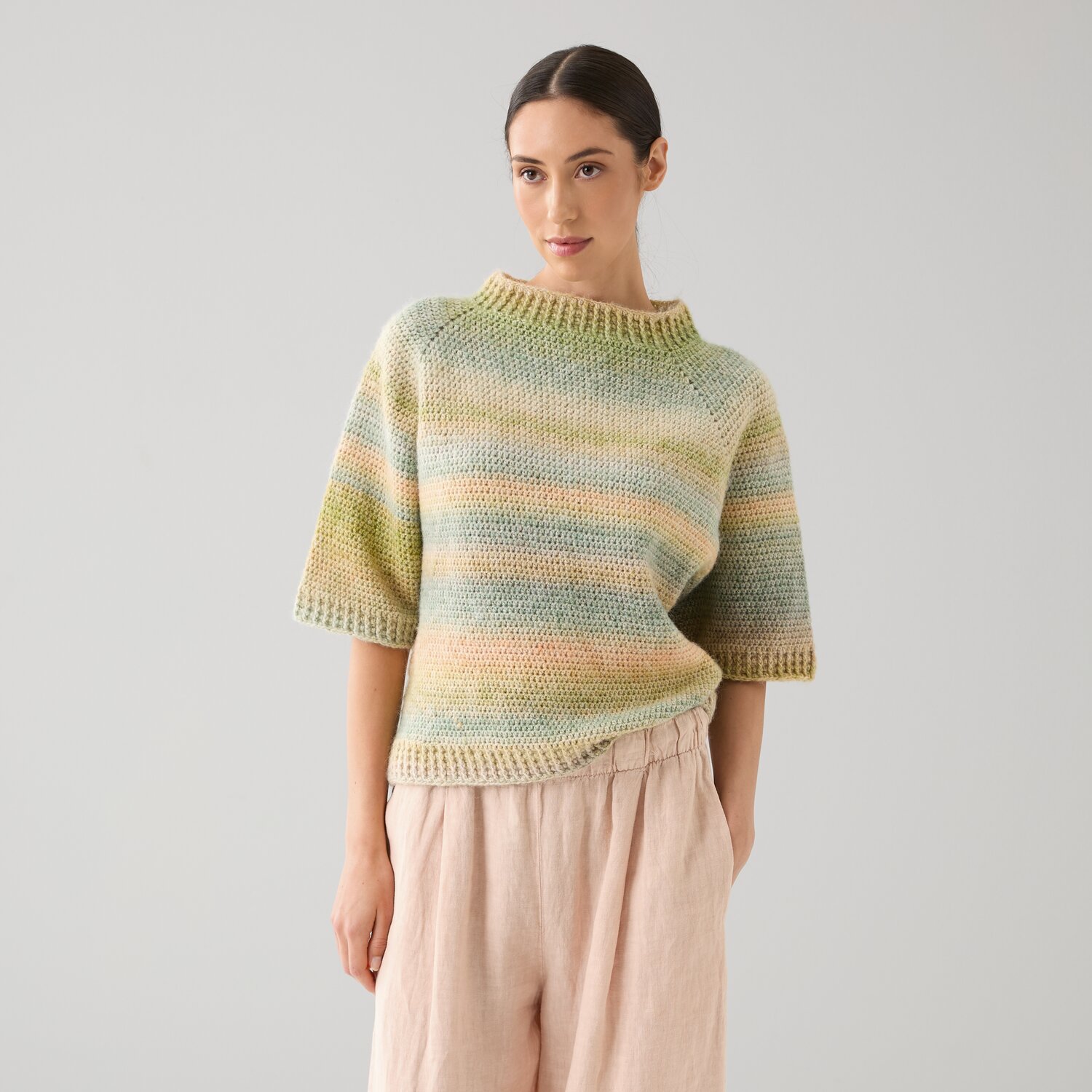 Häkelset Top-Down-Shirt Modell 14 aus Die Neue Masche No. 15 von idee. Creativmarkt