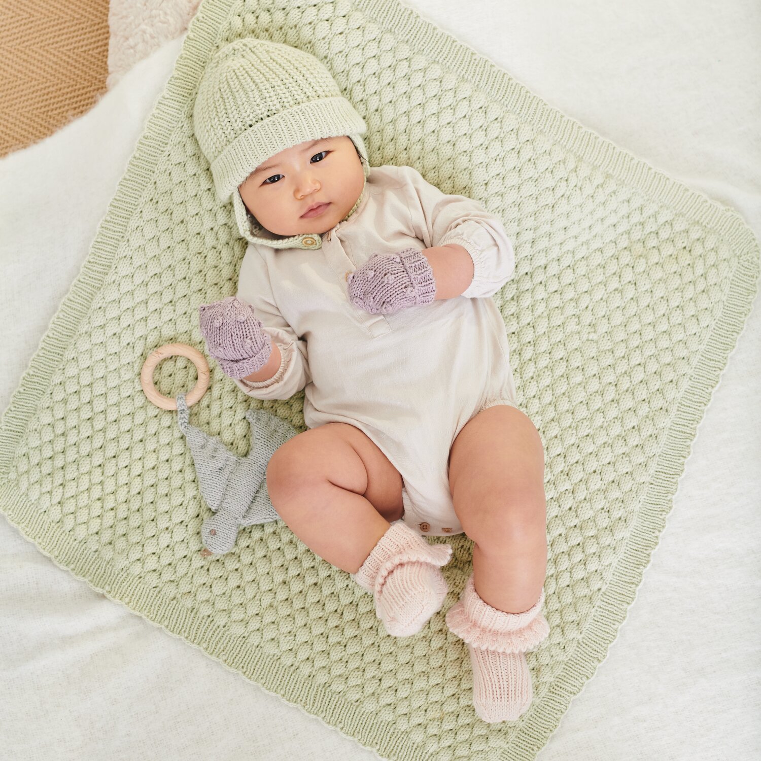 Strickset Socken Modell 19 aus Baby 042 von Rico Design