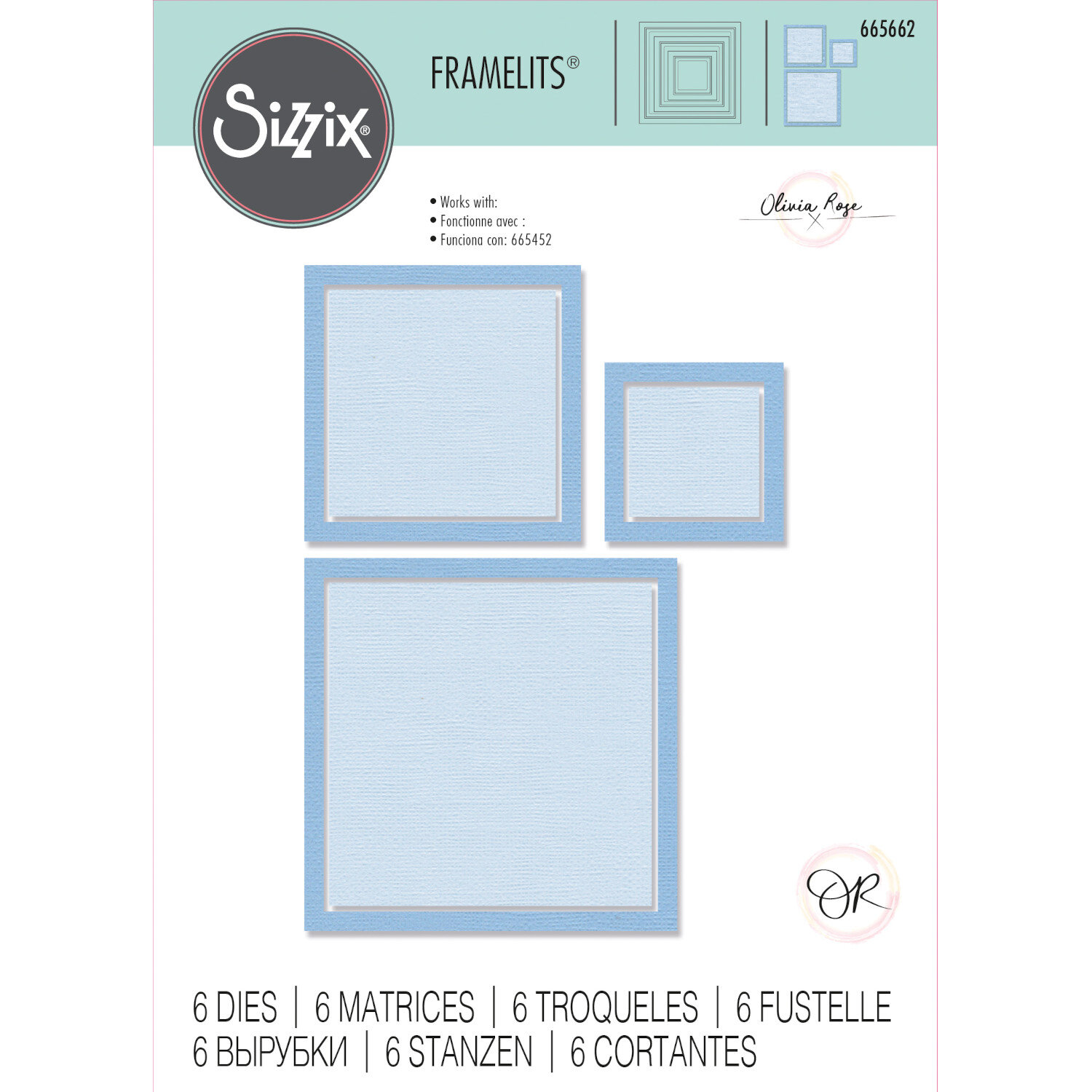 Framelits Die Set Square Frames 6PK von idee. Creativmarkt