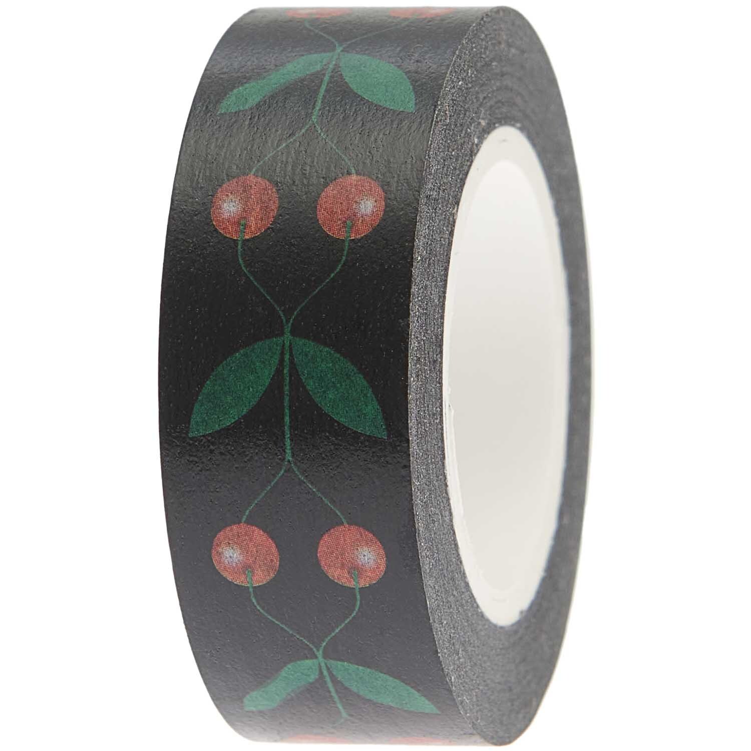 Paper Poetry Tape Kirschen schwarz 15mm 10m Paper Poetry Tape Kirschen schwarz 15mm 10m