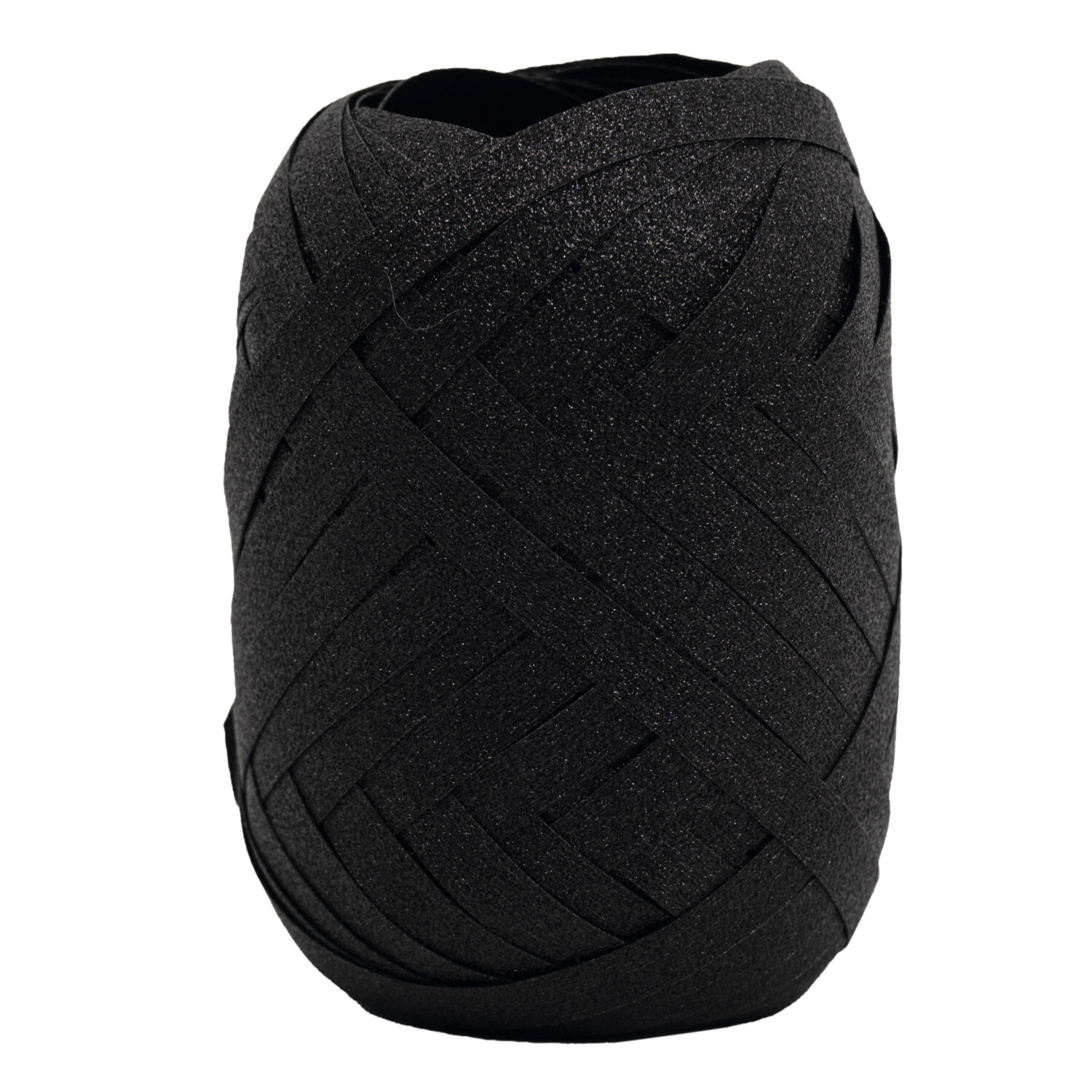 Kräuselband Glamour, 5mmx10m, in elegantem Schwarz, ideal für Geschenkverpackungen.