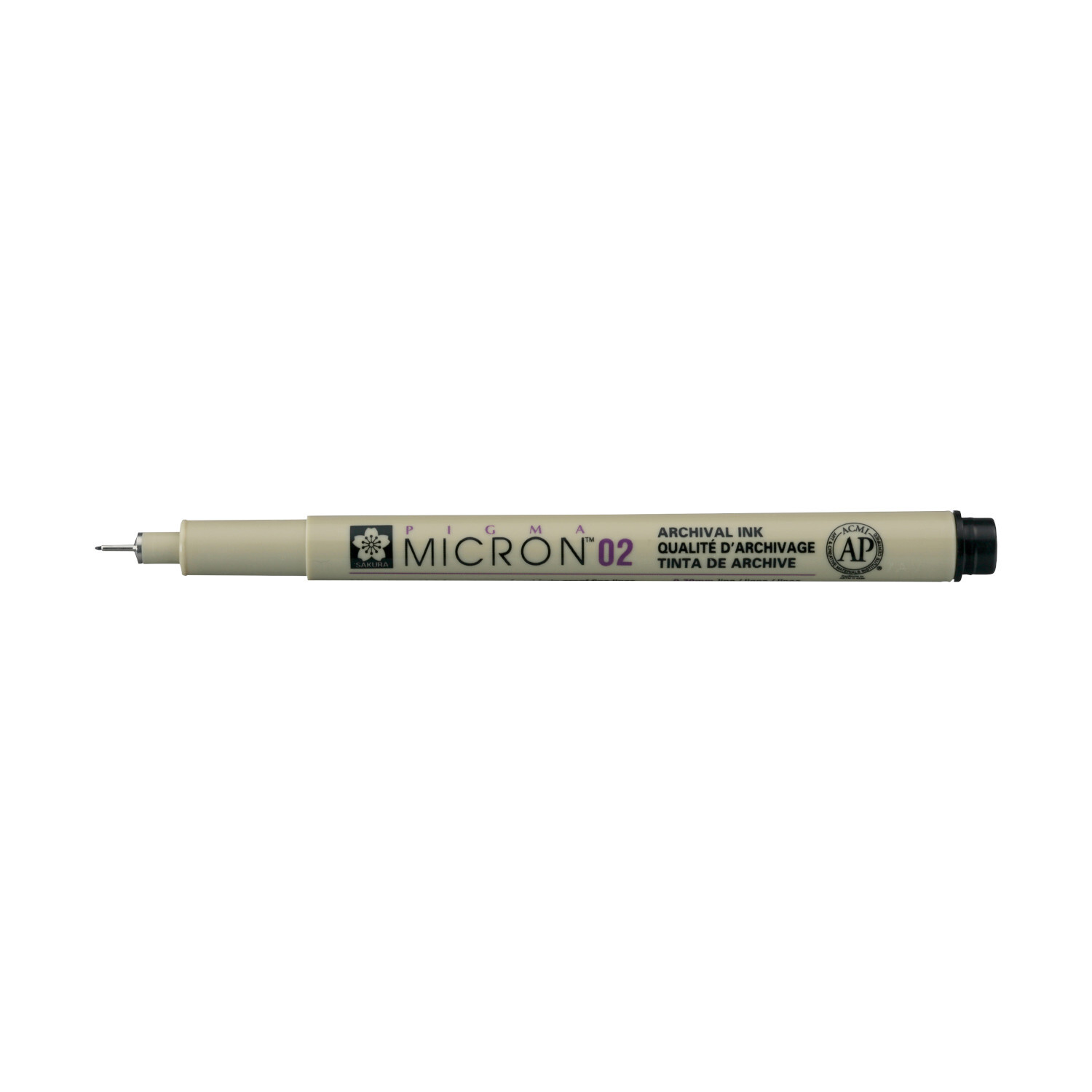 Pigment Linder Sakura Pigma Micron Schwarz, feiner Stift mit archivalischer Tinte, ideal für präzises Zeichnen und Skizzieren.