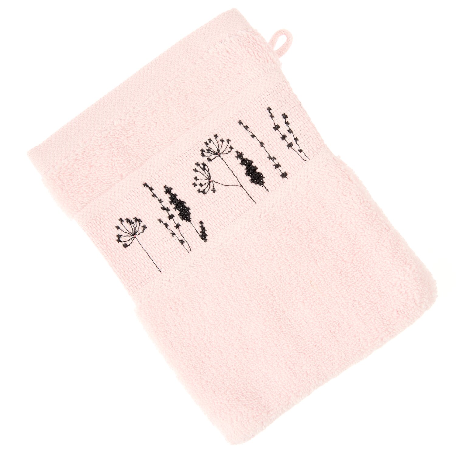 Stickset Waschhandschuh Pastellrosa Modell 80857 aus Stickbuch 186