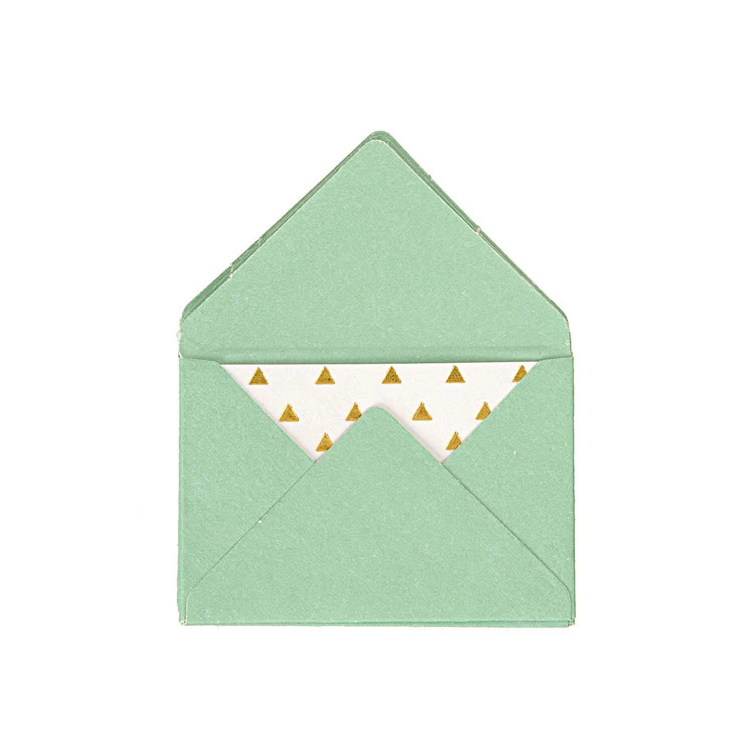 Paper Poetry Mini Briefe türkis 3x4,5cm 10 Stück