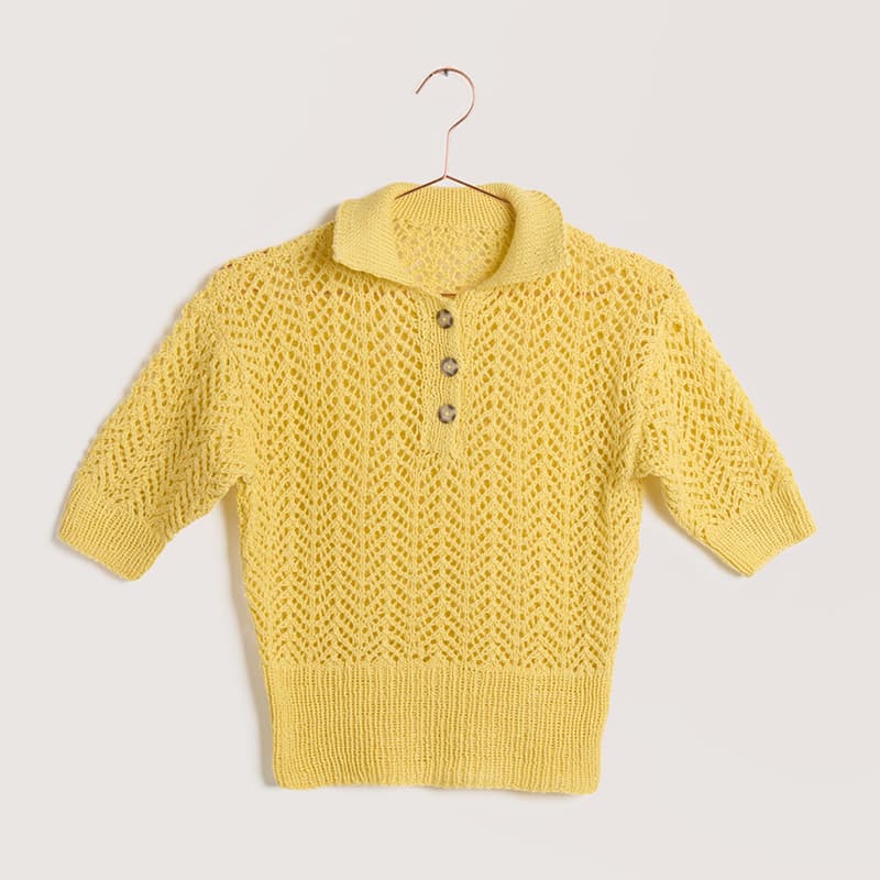 Gestricktes Polo-Shirt: Modell 04 aus dem Heft Lovewool No. 22