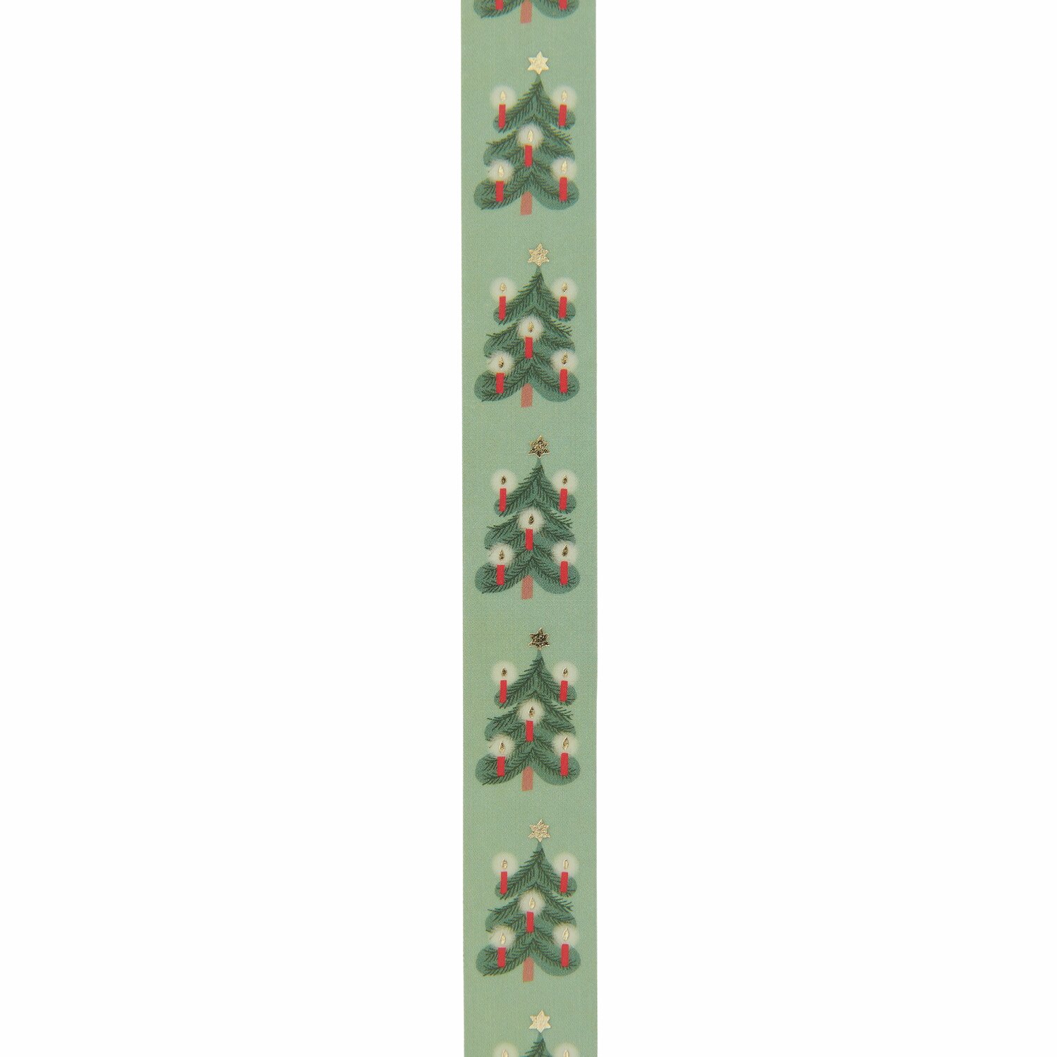 Paper Poetry Tape Weihnachtsbäume Mint 1,5cm 10m von Rico Design