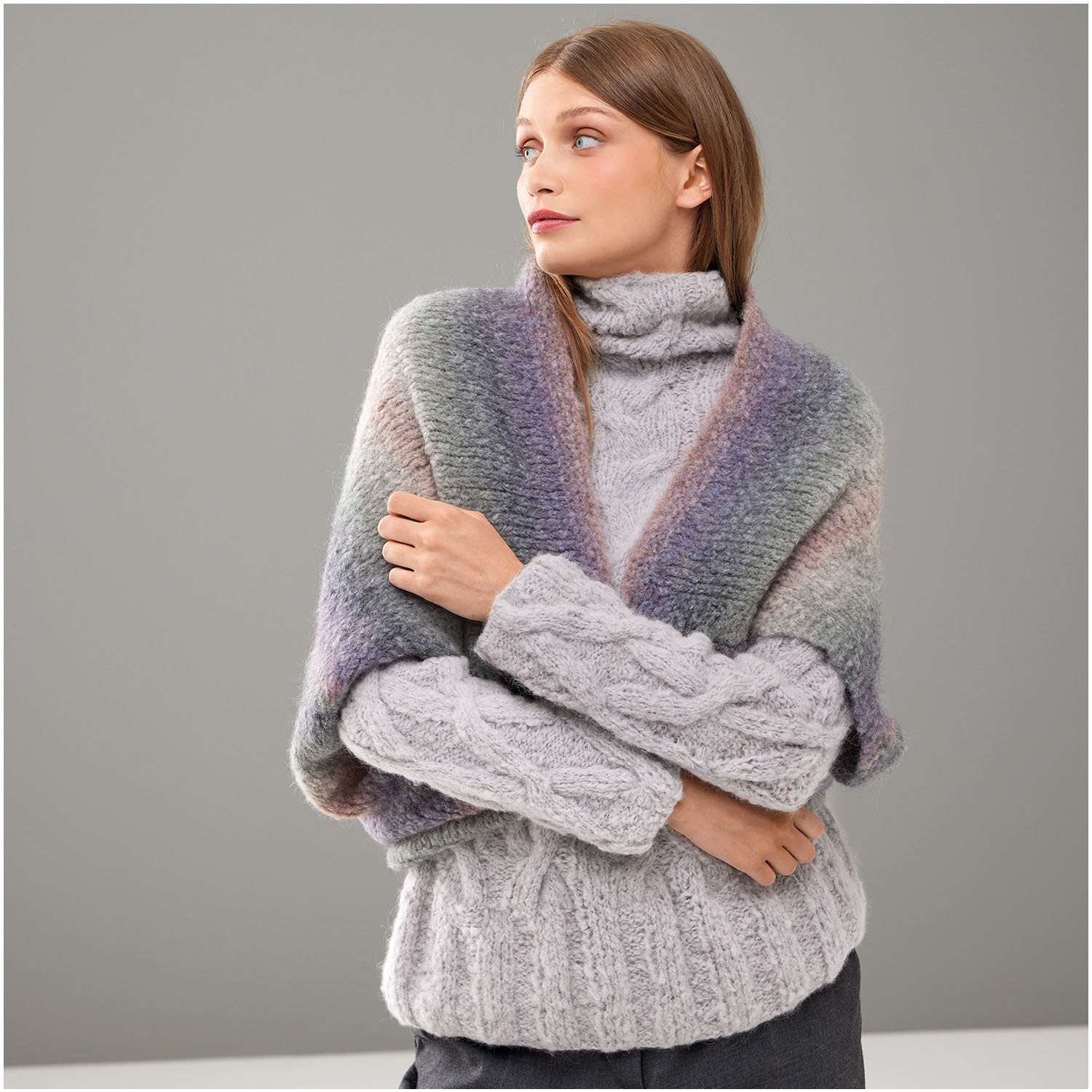 Strickset Poncho Modell 29 aus Die Neue Masche Nr. 8