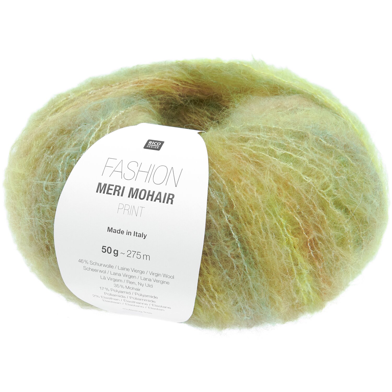 Fashion Meri Mohair Print 50g 275m Farbe Fresh Lime von Rico Design Fashion Meri Mohair Print 50g 275m Farbe Fresh Lime von Rico Design
