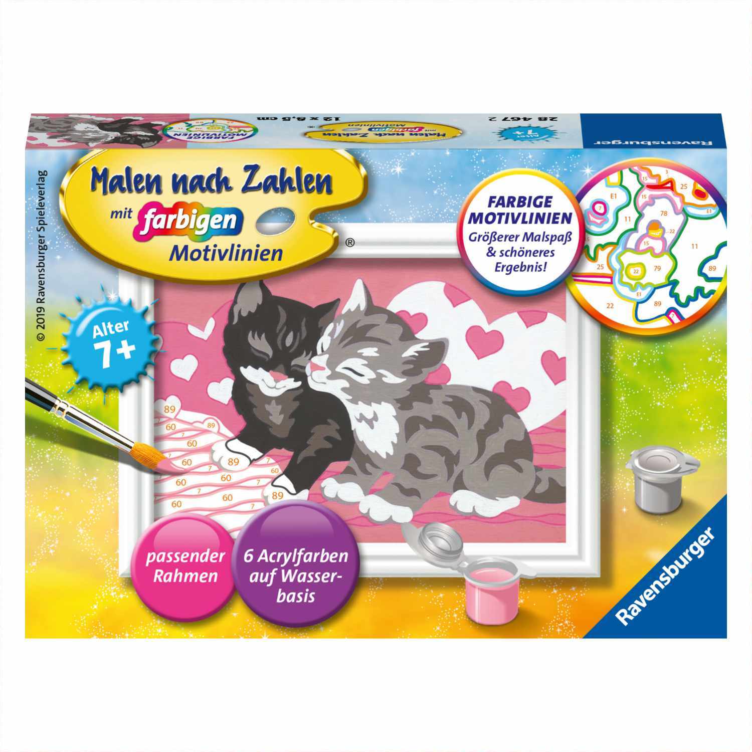 Malen nach Zahlen Kuschelkatzen