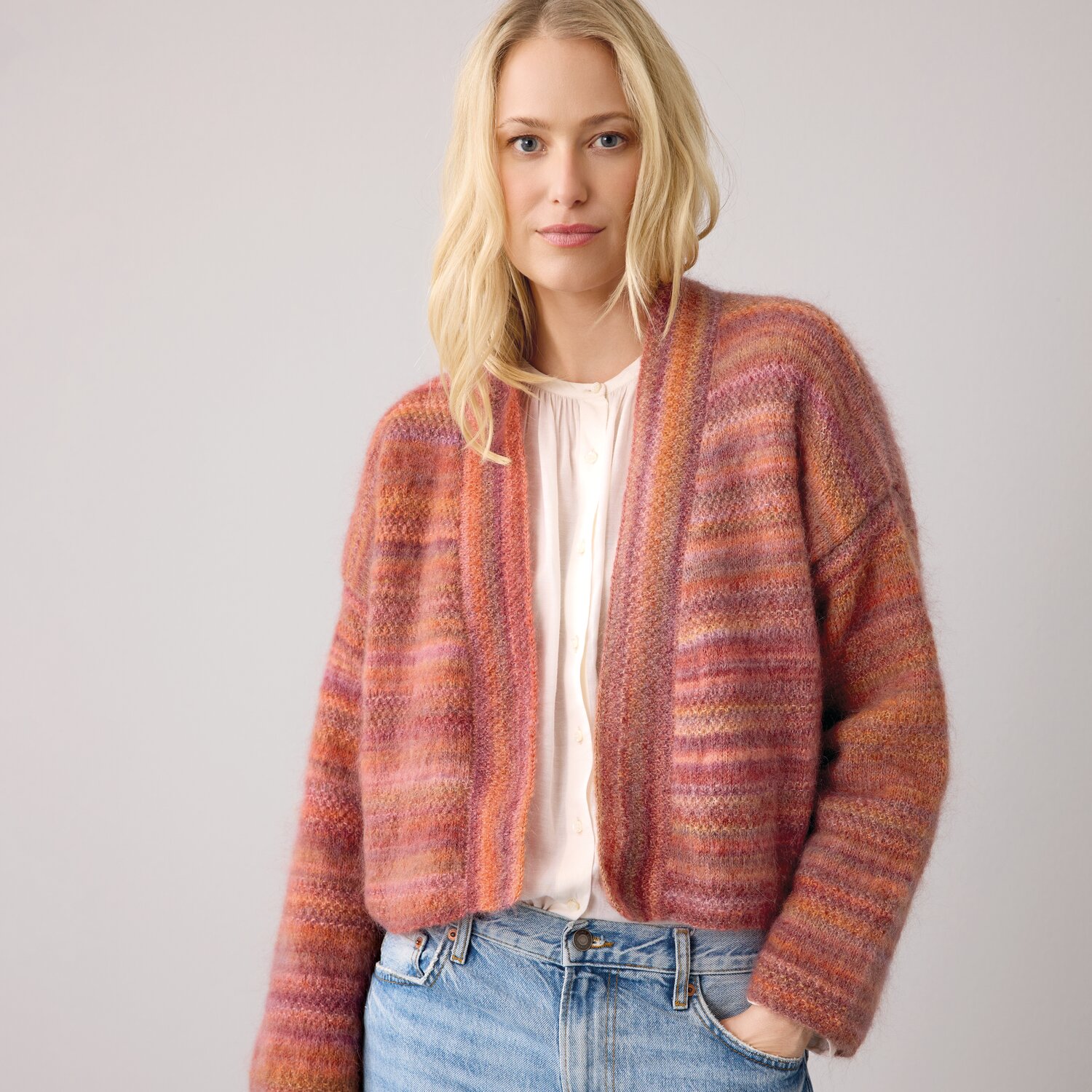 Strickset Kimono-Jacke Modell 01 aus Die Neue Masche No. 14 von idee. Creativmarkt