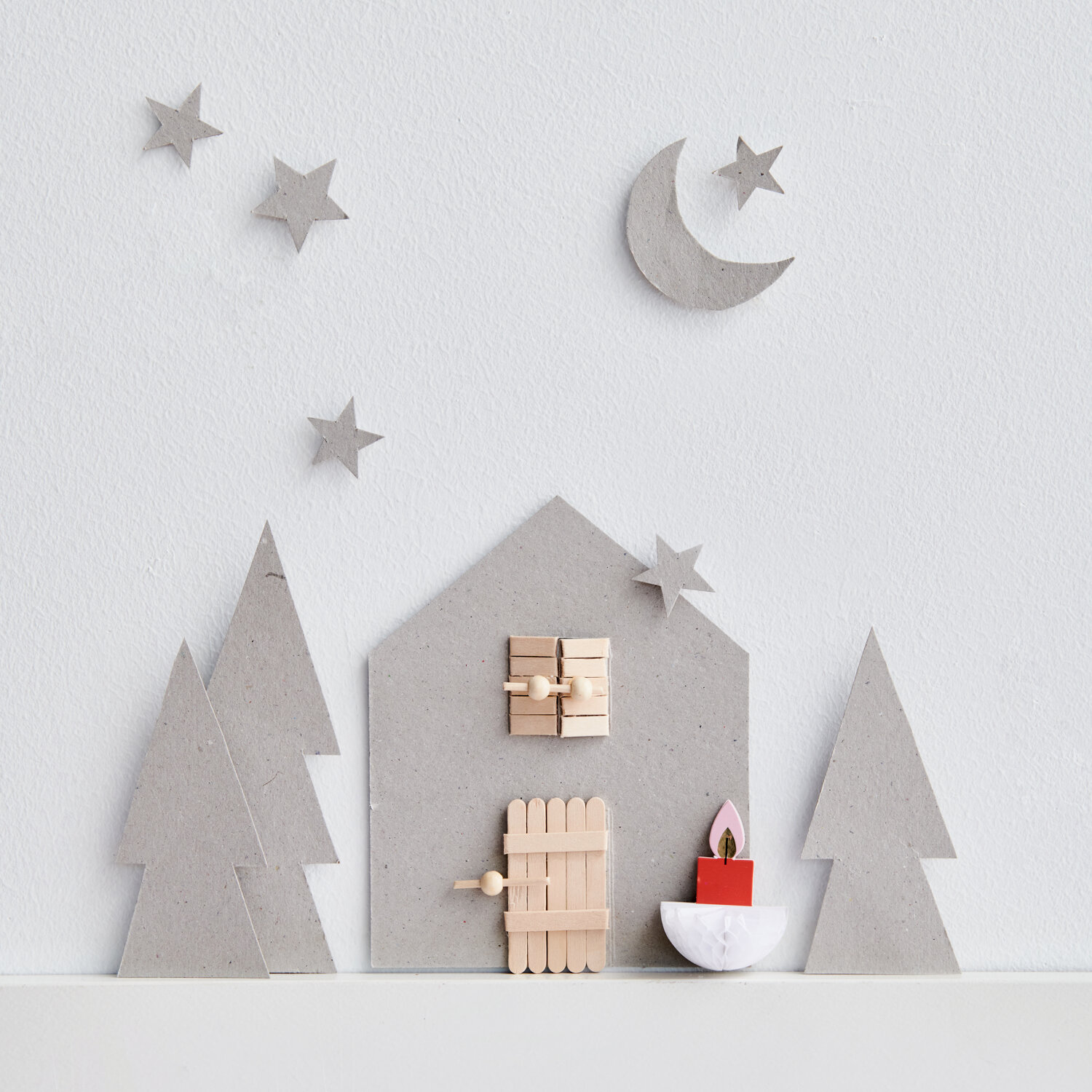 Bastelanleitung Wichtelhaus aus Pappkarton von Rico Design