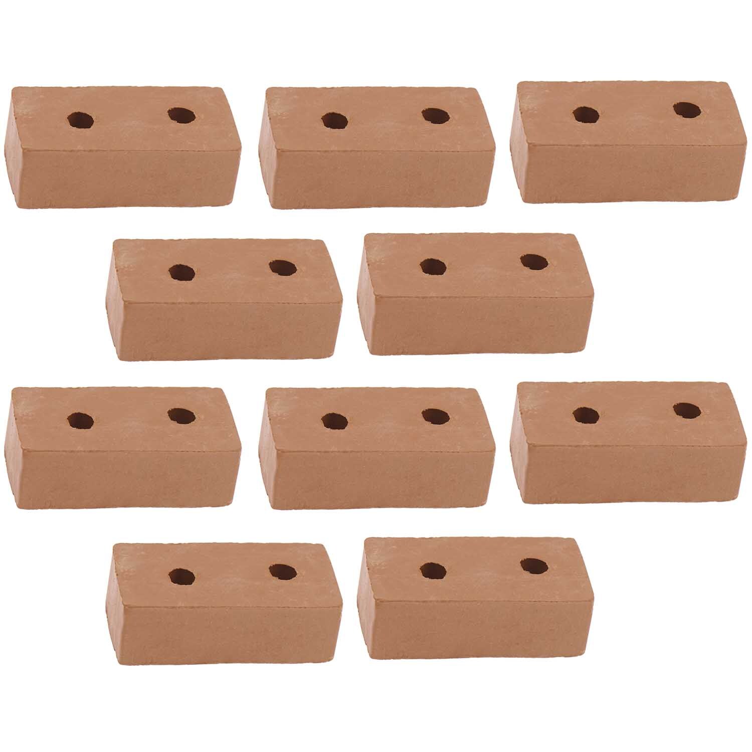 Miniatur Ziegelsteine 2,5x1,5x1cm 10 Stück Miniatur Ziegelsteine 2,5x1,5x1cm 10 Stück