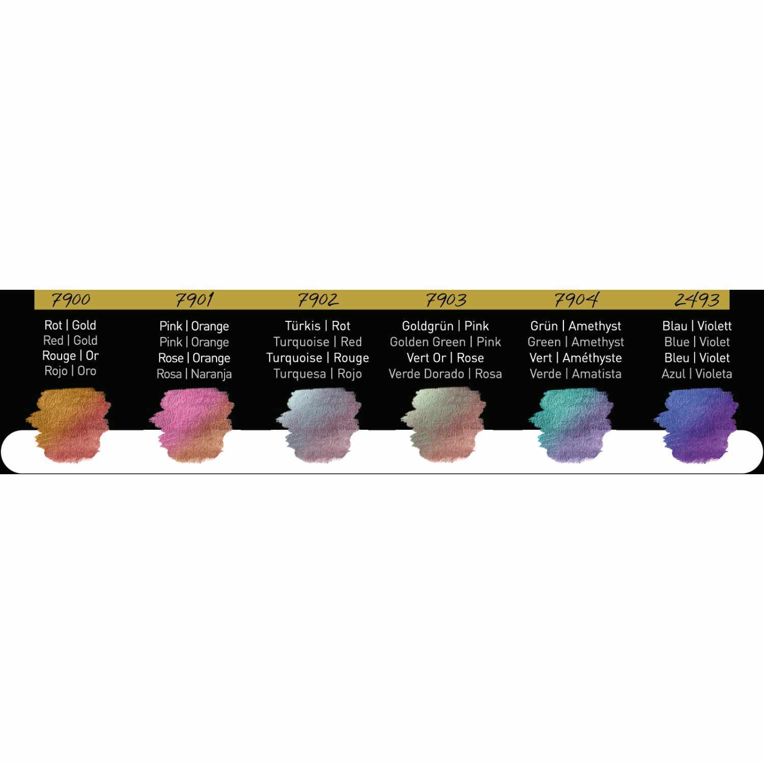 Perlglanzfarben Metals im Metallkasten Premium Flip-Flop 6 Farben Perlglanzfarben Metals im Metallkasten Premium Flip-Flop 6 Farben