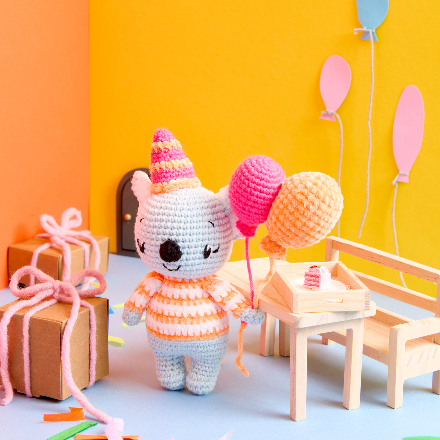 Häkelanleitung Ricorumi CAL Katy the Colourful Birthday Koala von Rico Design
