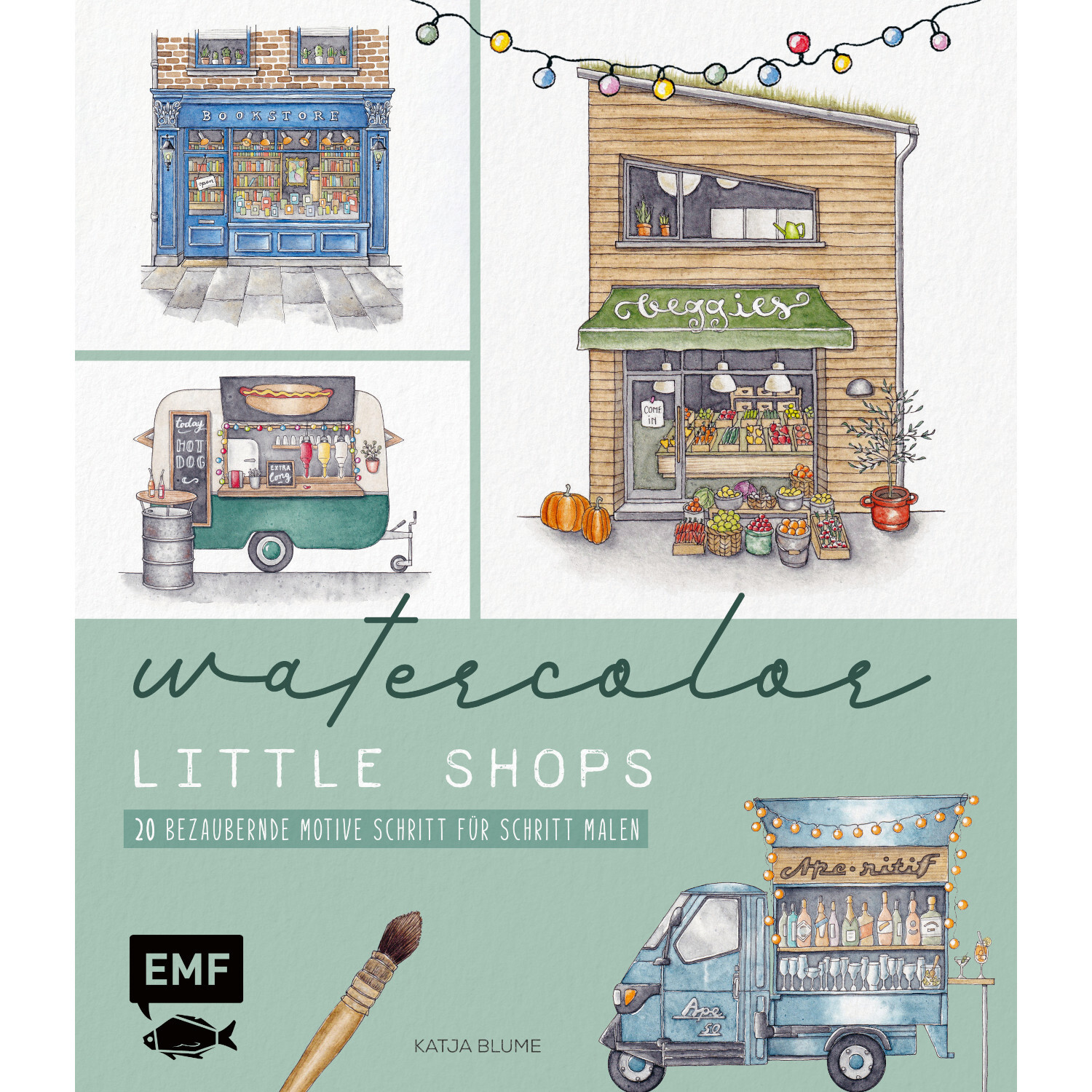 Watercolor - Little Shops